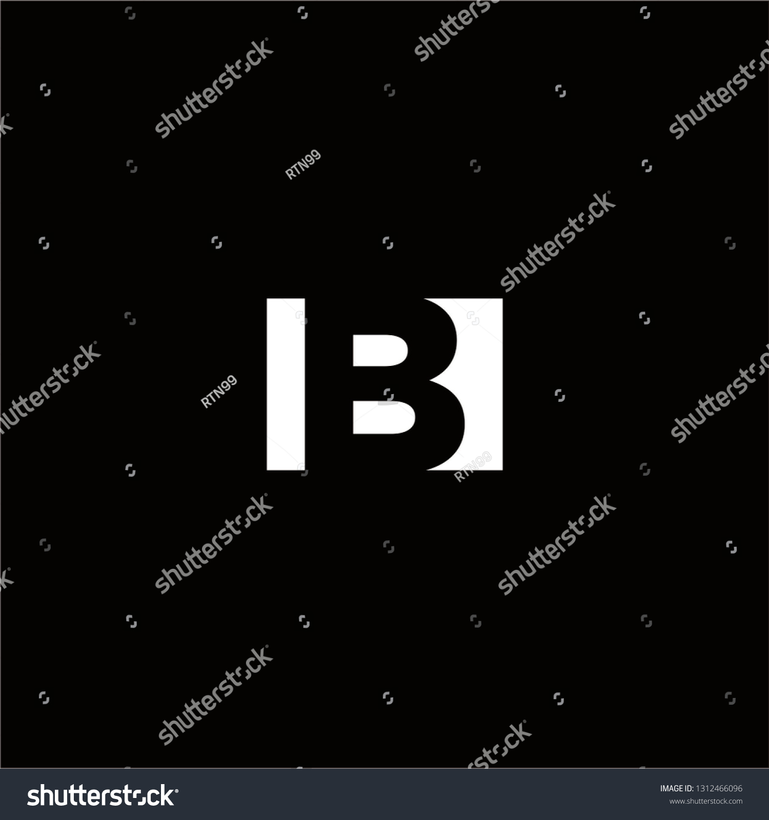 B Logo Capital Letters Designs Templete - Royalty Free Stock Vector ...