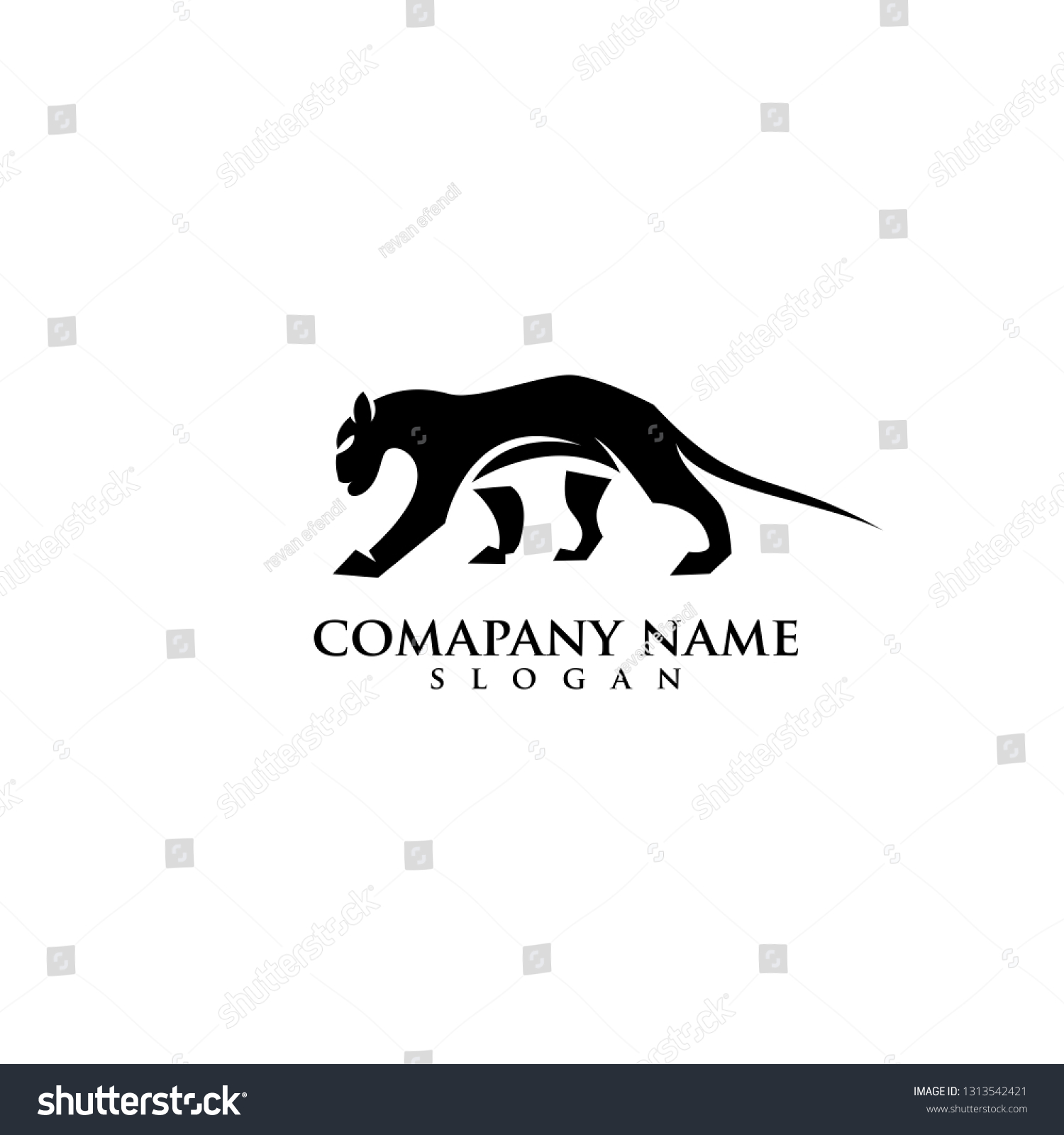 Phanter logo design - Royalty Free Stock Vector 1313542421 - Avopix.com