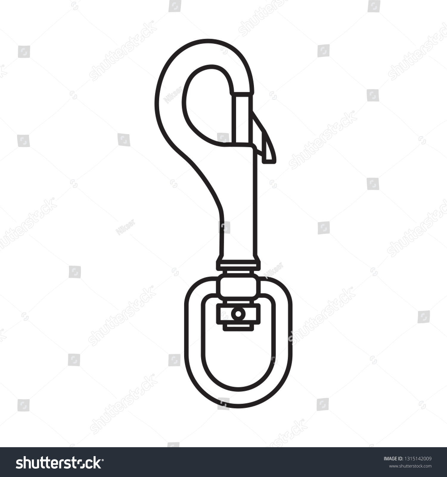 Swivel Bolt Snap - Royalty Free Stock Vector 1315142009 - Avopix.com