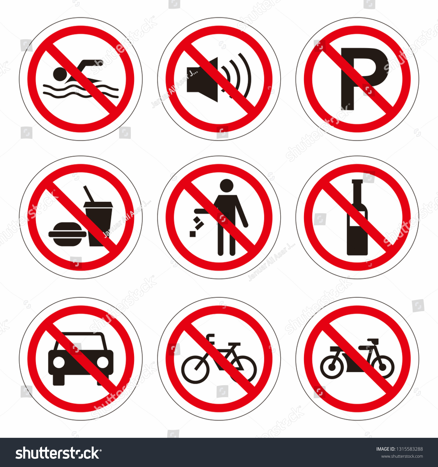 Street signs vector, Icon Signs - vector #1315583288