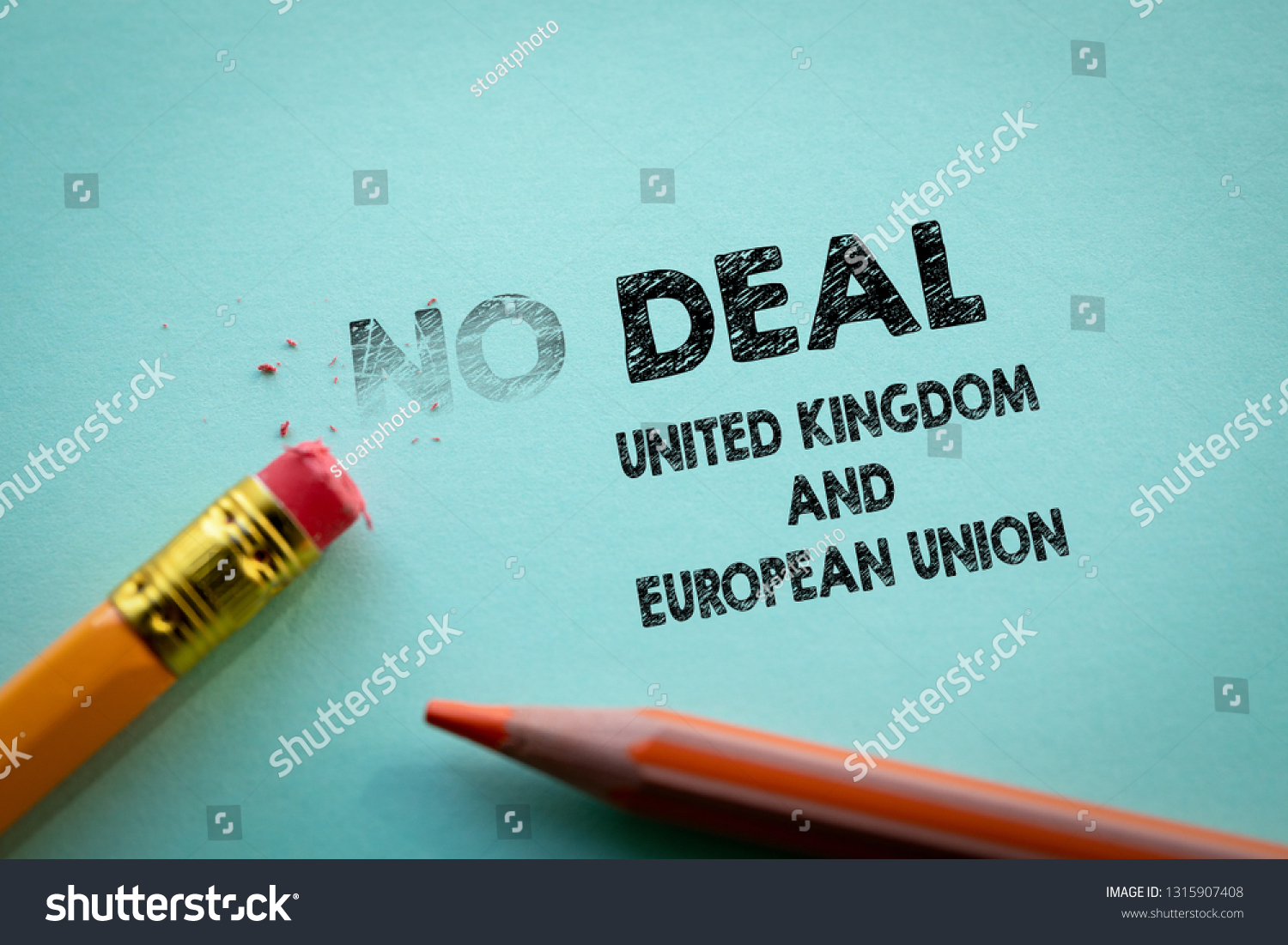 Making No deal in to Deal United Kingdom and European Union by eraser #1315907408
