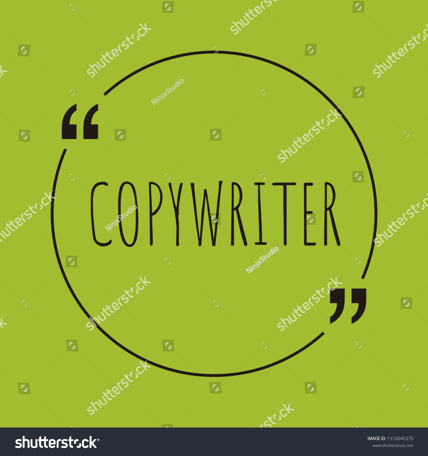 Copywriter Word Concept. "Copywriter" On Green - Royalty Free Stock ...