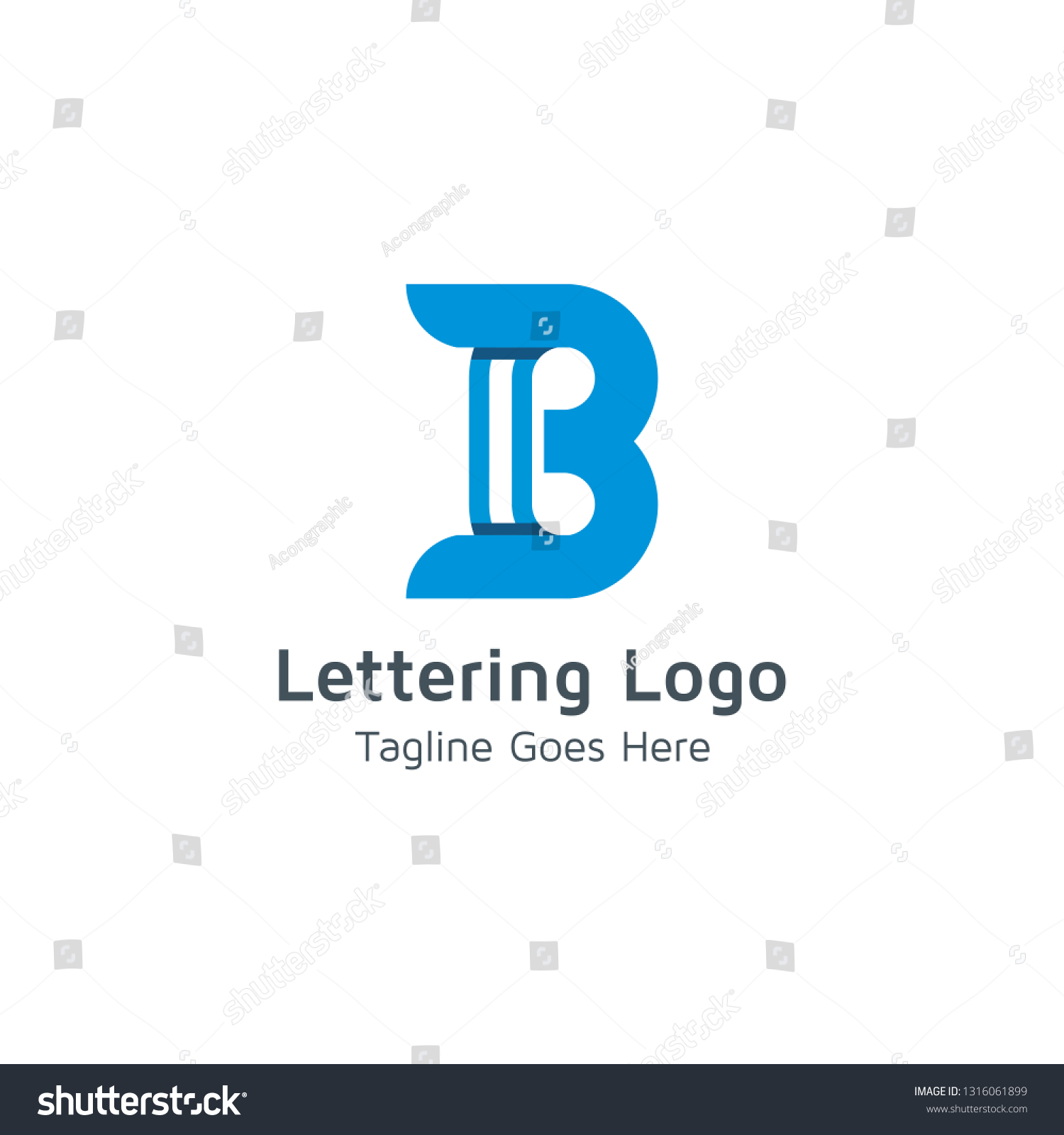 Lettering B Vector - Royalty Free Stock Vector 1316061899 - Avopix.com