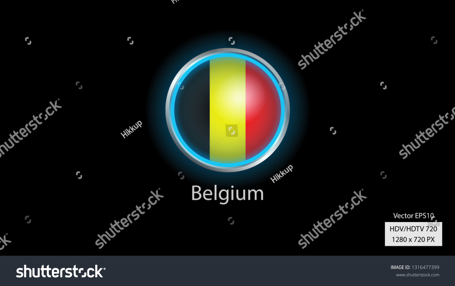 Belgium National Team Logo Round Shape With Royalty Free Stock Vector 1316477399 1965