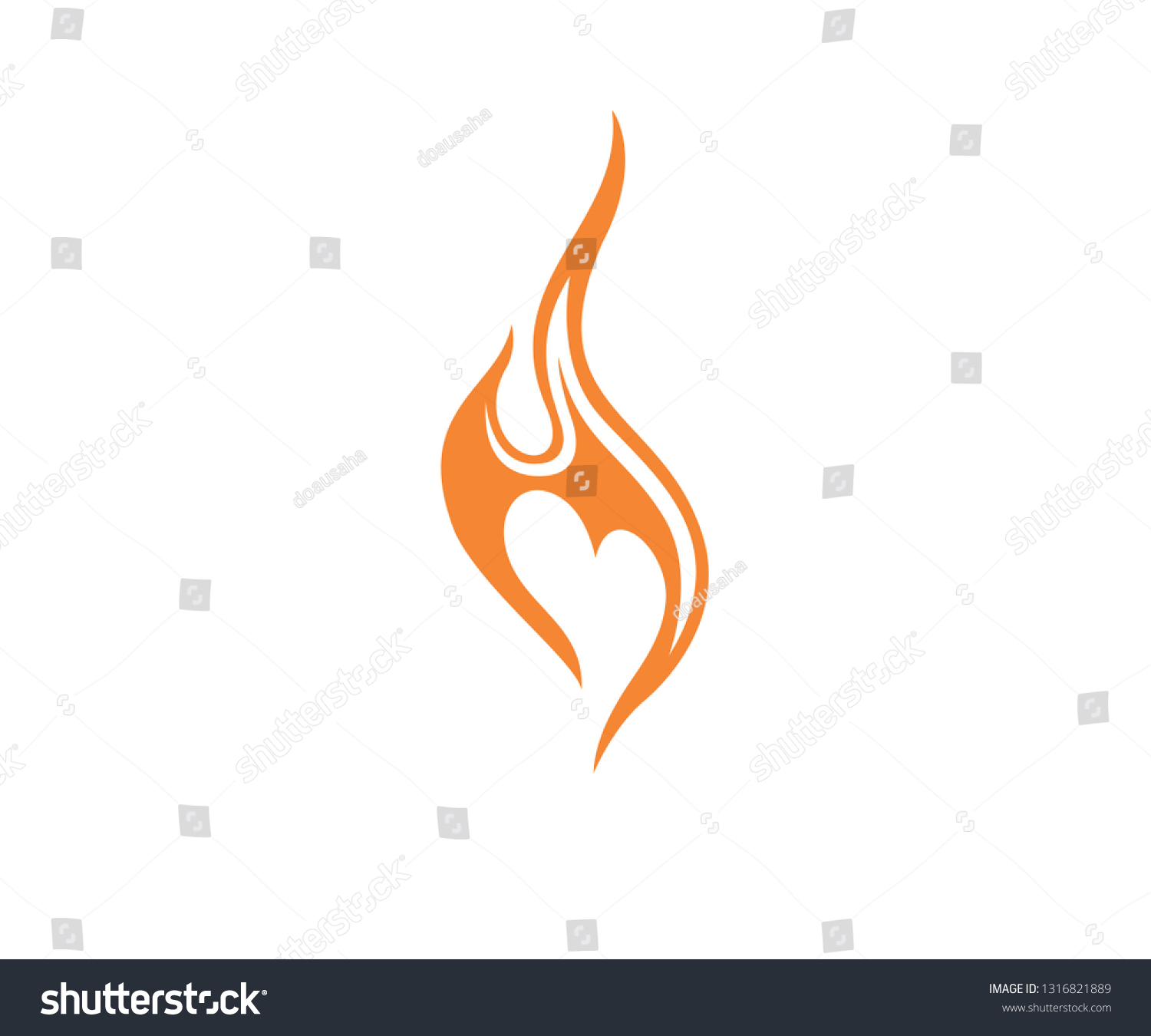 Fire Love Logo #1316821889