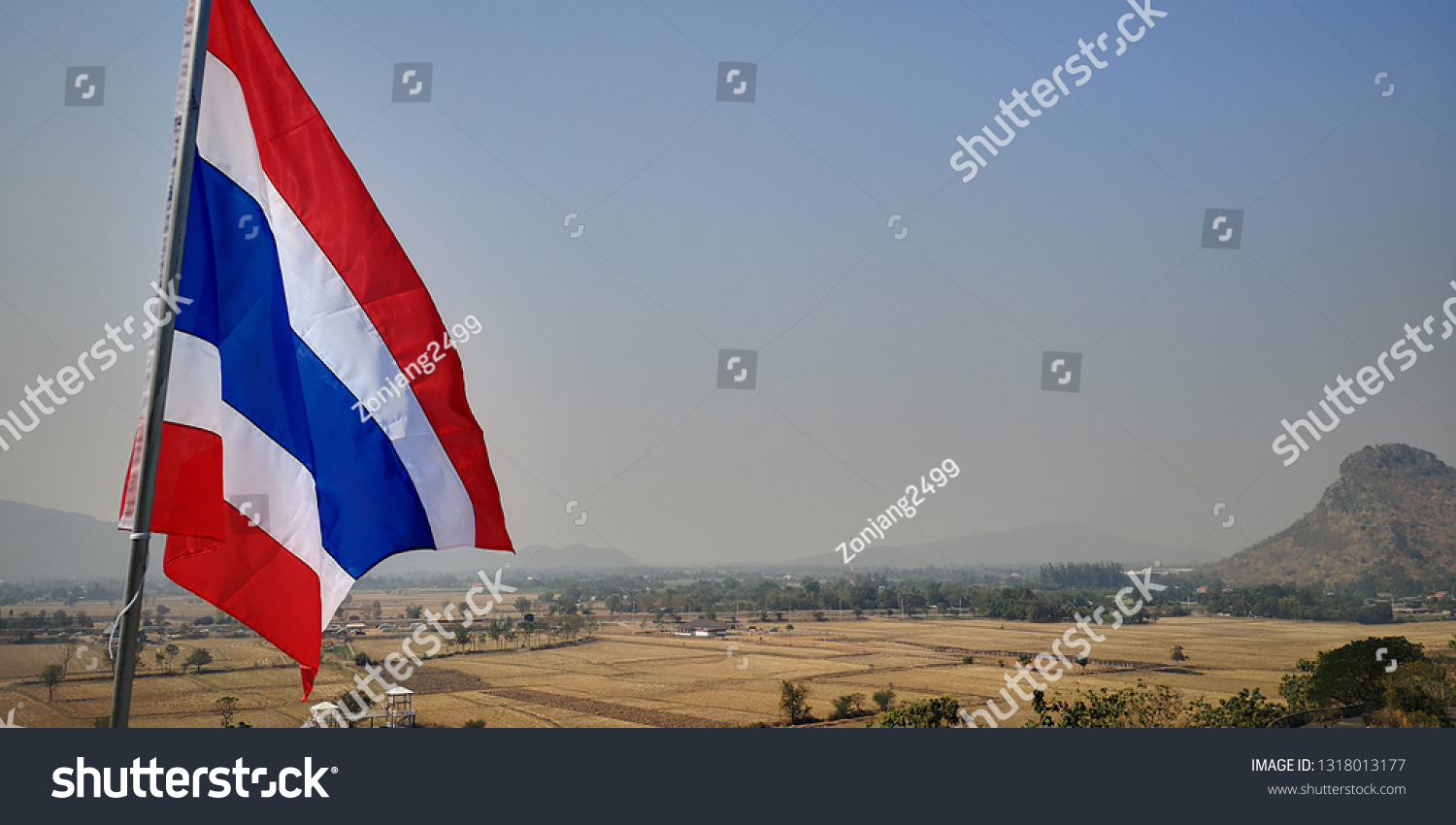The national flag is the national flag of Thailand. #1318013177