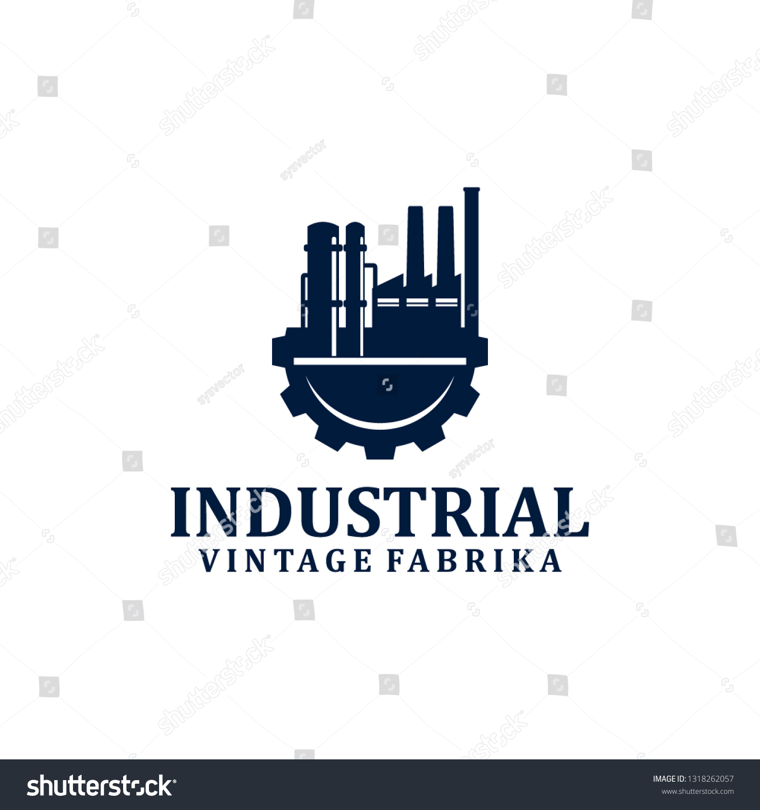 INdustrial Logo Design Template Vector #1318262057