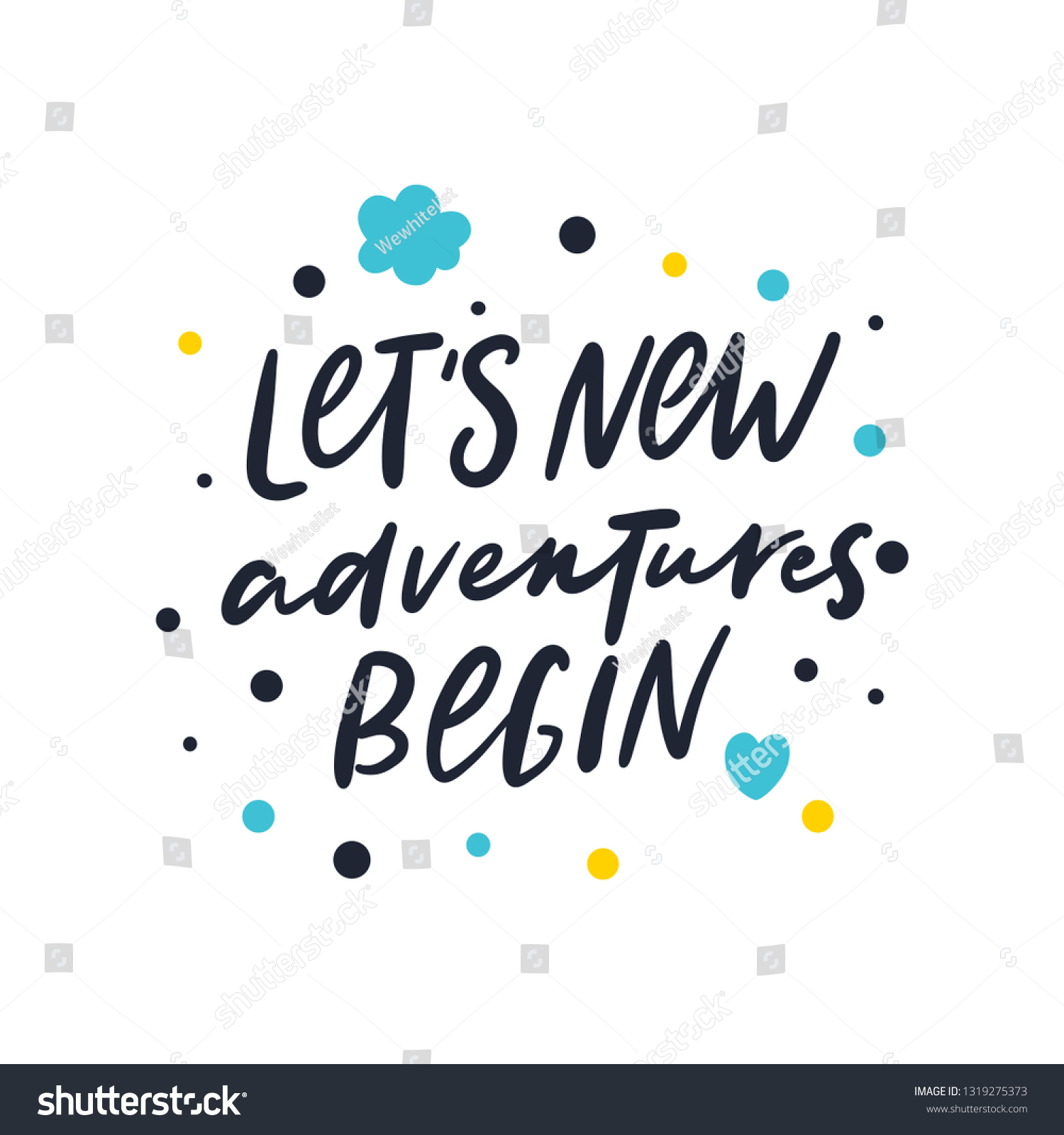 Let's new adventures begin. Bright colored - Royalty Free Stock Vector ...
