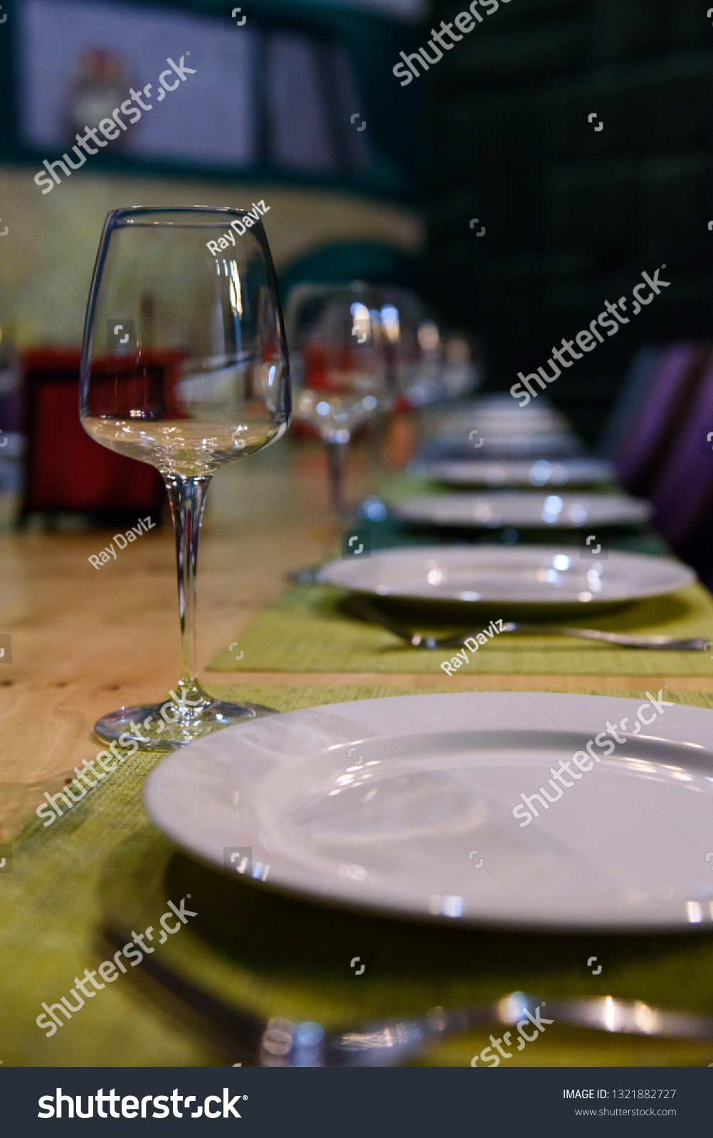 dinner table setting #1321882727