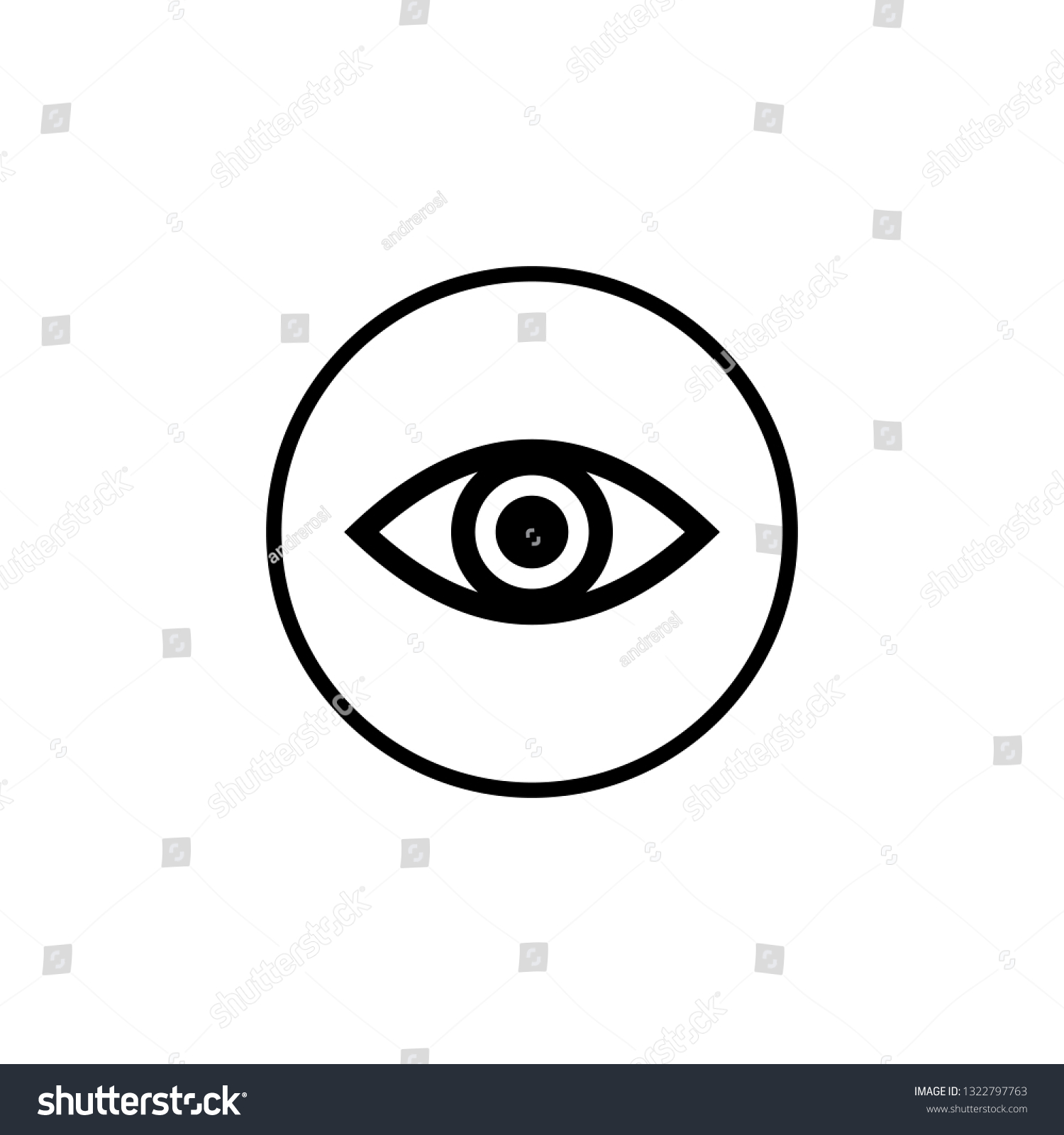 Eye icon vector. Look and Vision icon. Eye - Royalty Free Stock Vector ...