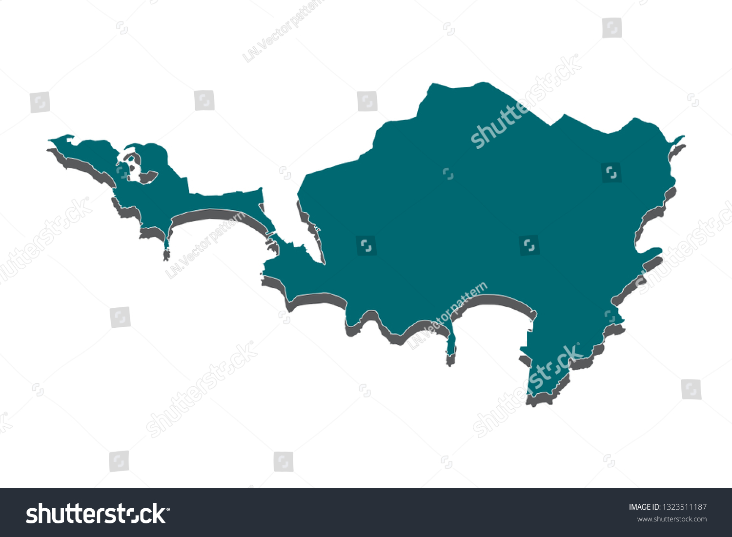 Map blue of Sint Maarten, High detailed blue - Royalty Free Stock ...