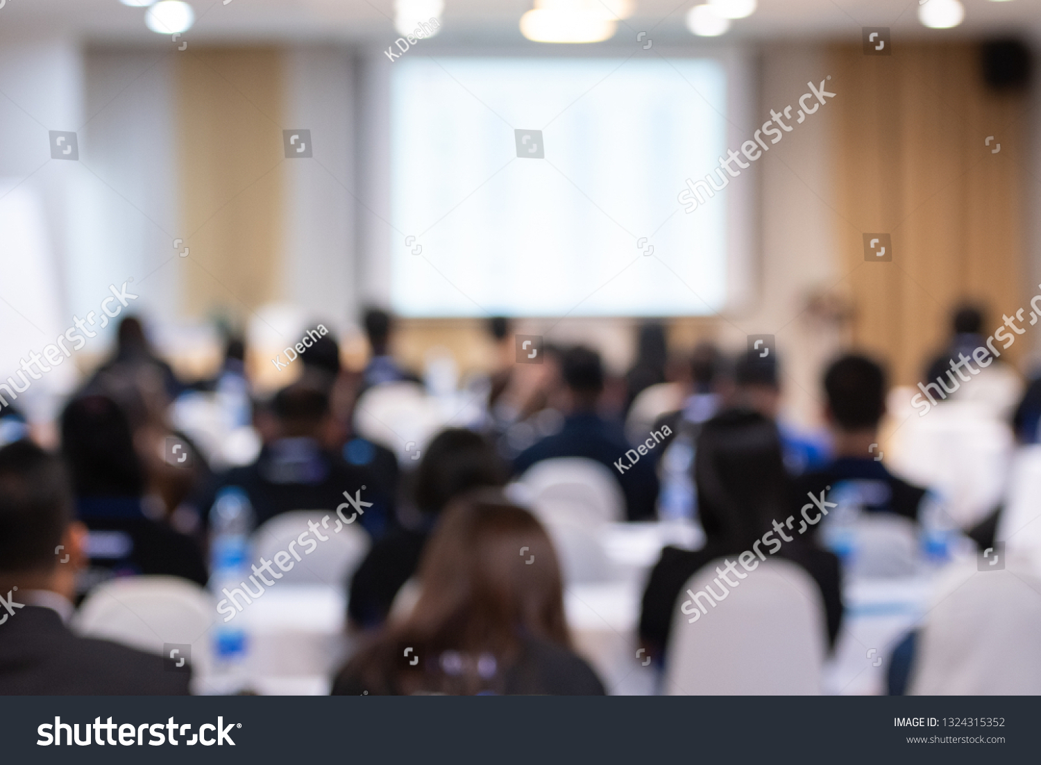 Blur background, The atmosphere in the meeting room #1324315352