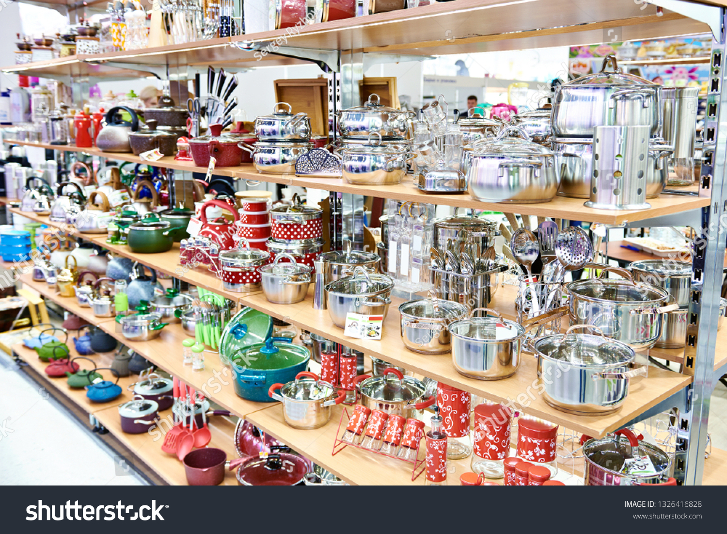 Kitchenware in the household goods store #1326416828