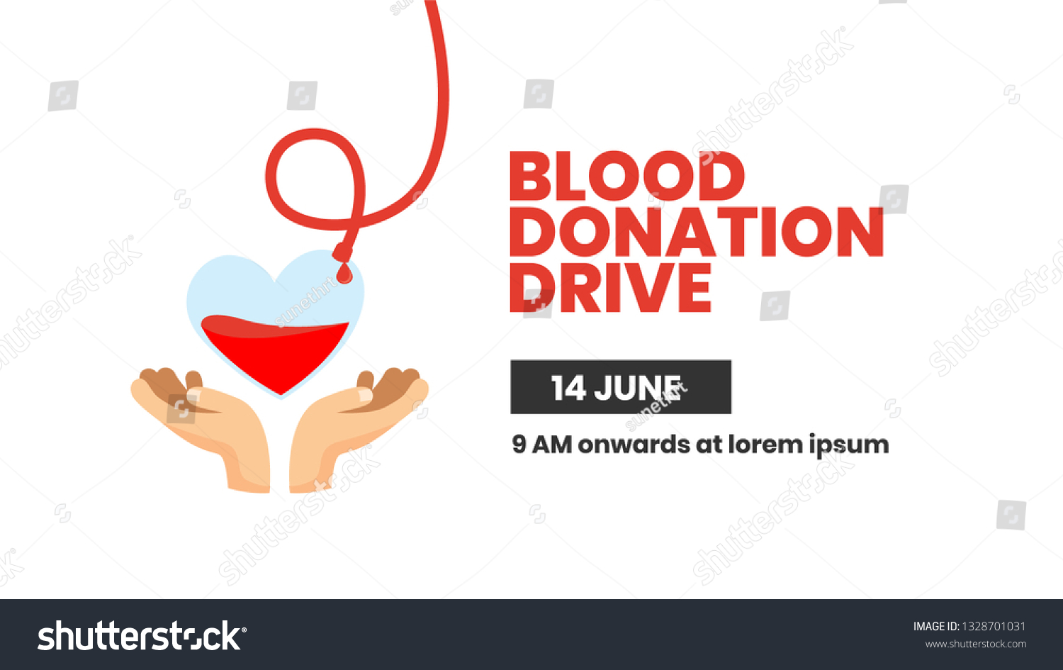 Blood Donation Drive Poster Design