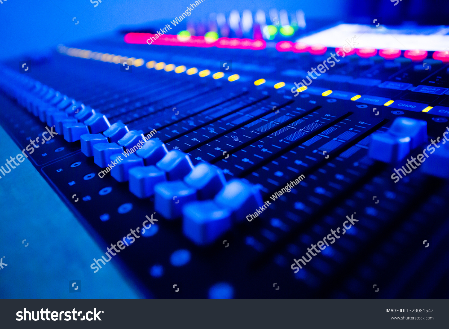 Mixers Audio Interfaces Blue light tone #1329081542
