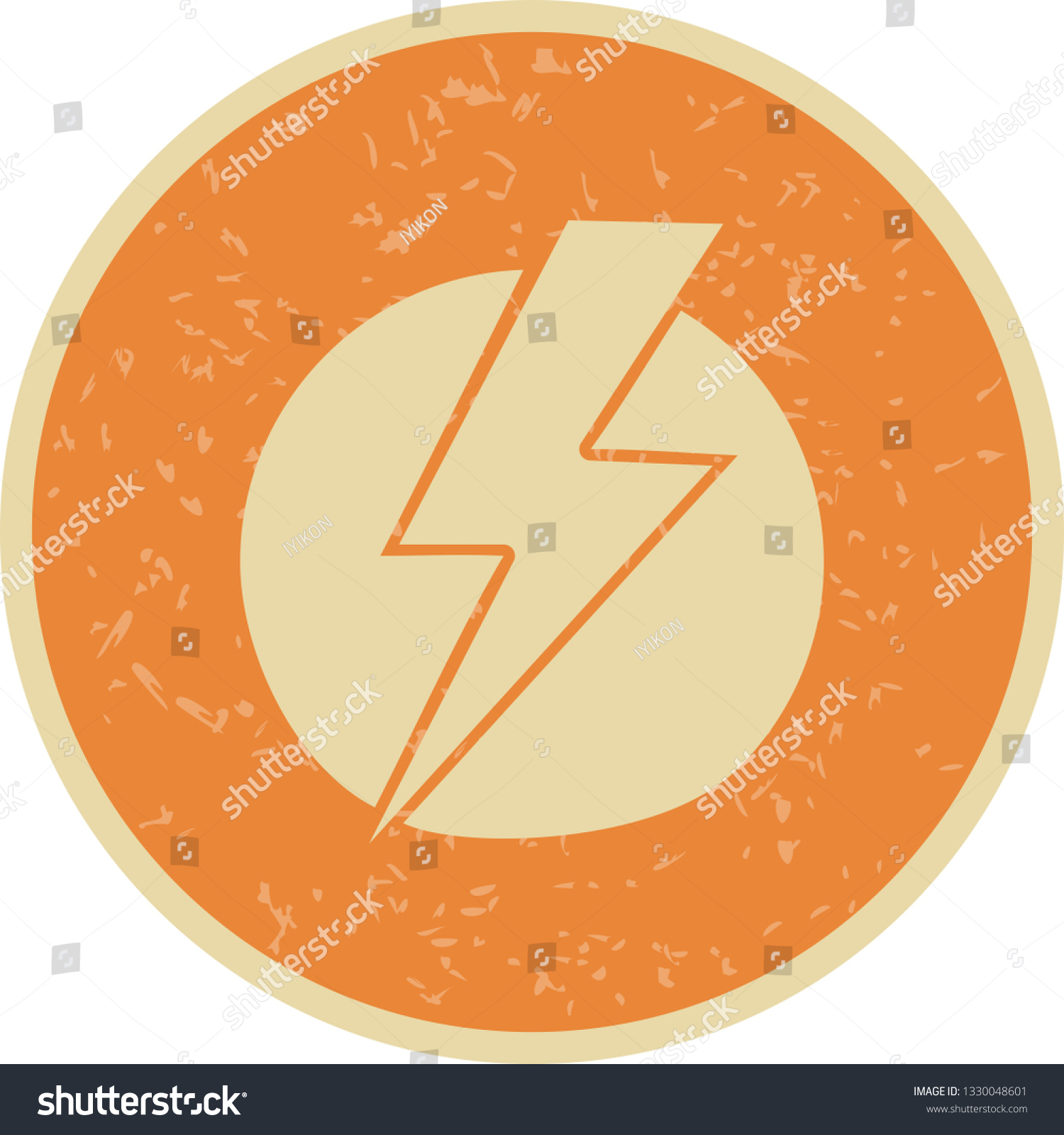 Illustration Electric Shock Icon Royalty Free Stock Photo 1330048601