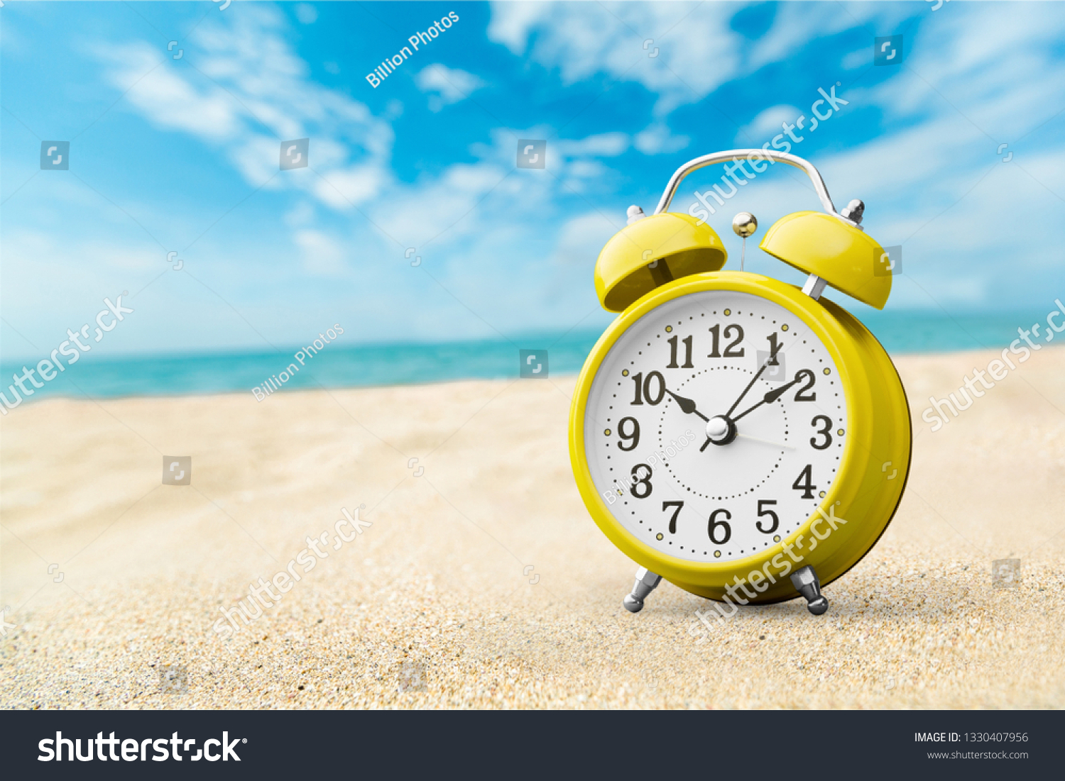Last Minute - Summertime Concept - Alarm In Tropical Beach #1330407956