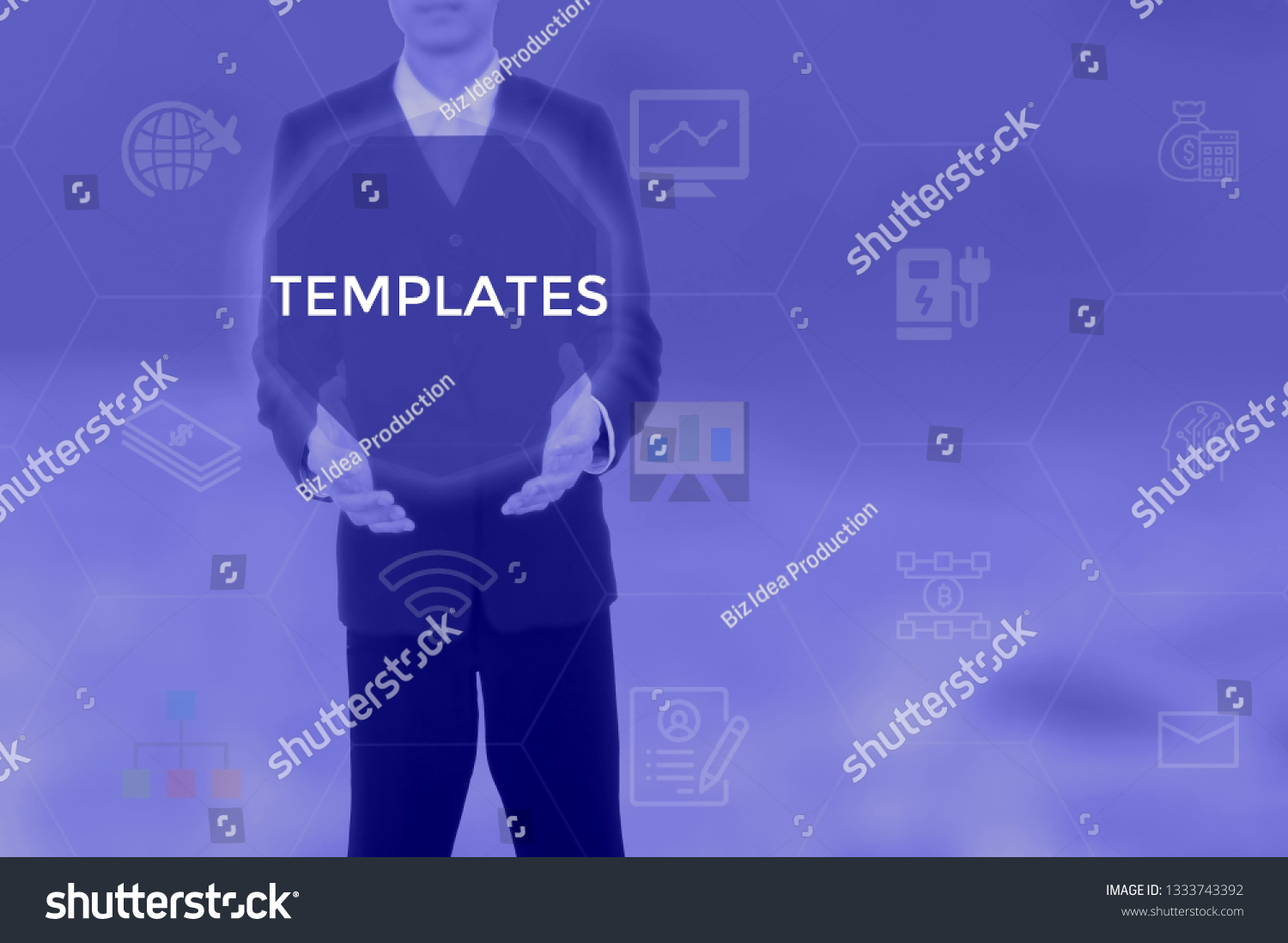 TEMPLATES - technology and business concept #1333743392