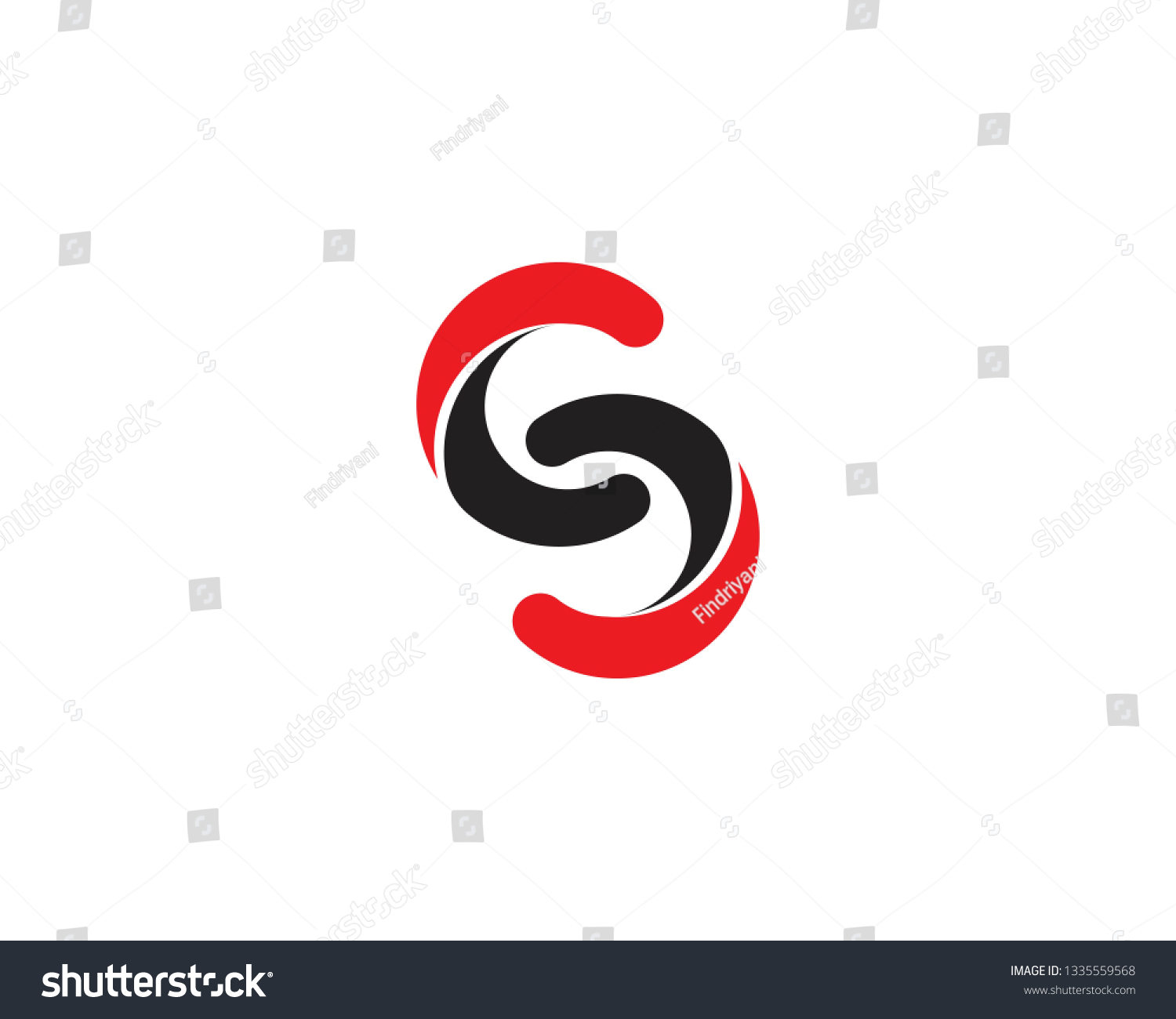 S letter infinity icon logo - Royalty Free Stock Vector 1335559568 ...