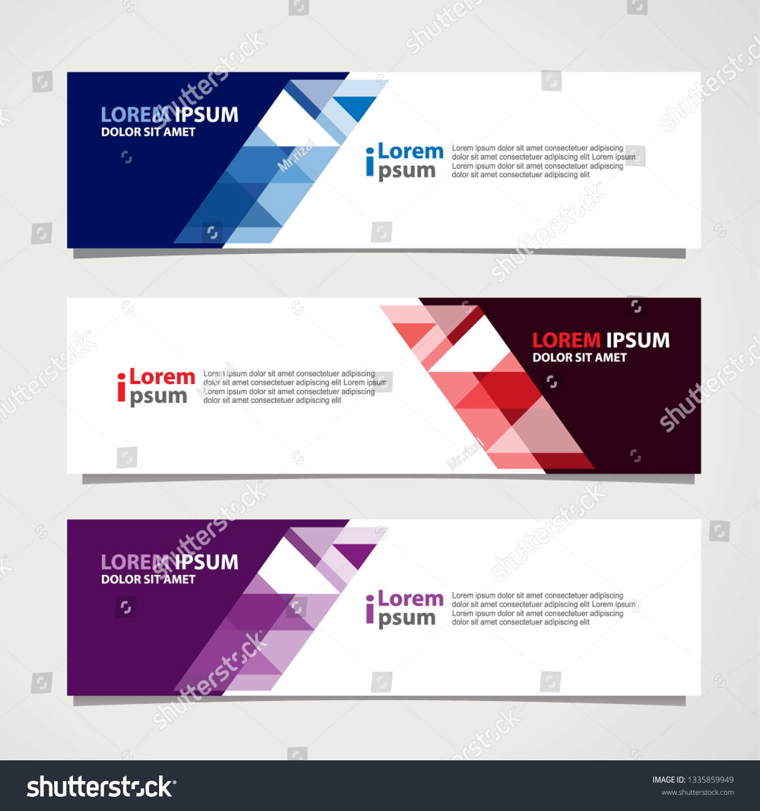 Banner background modern template, abstract design #1335859949