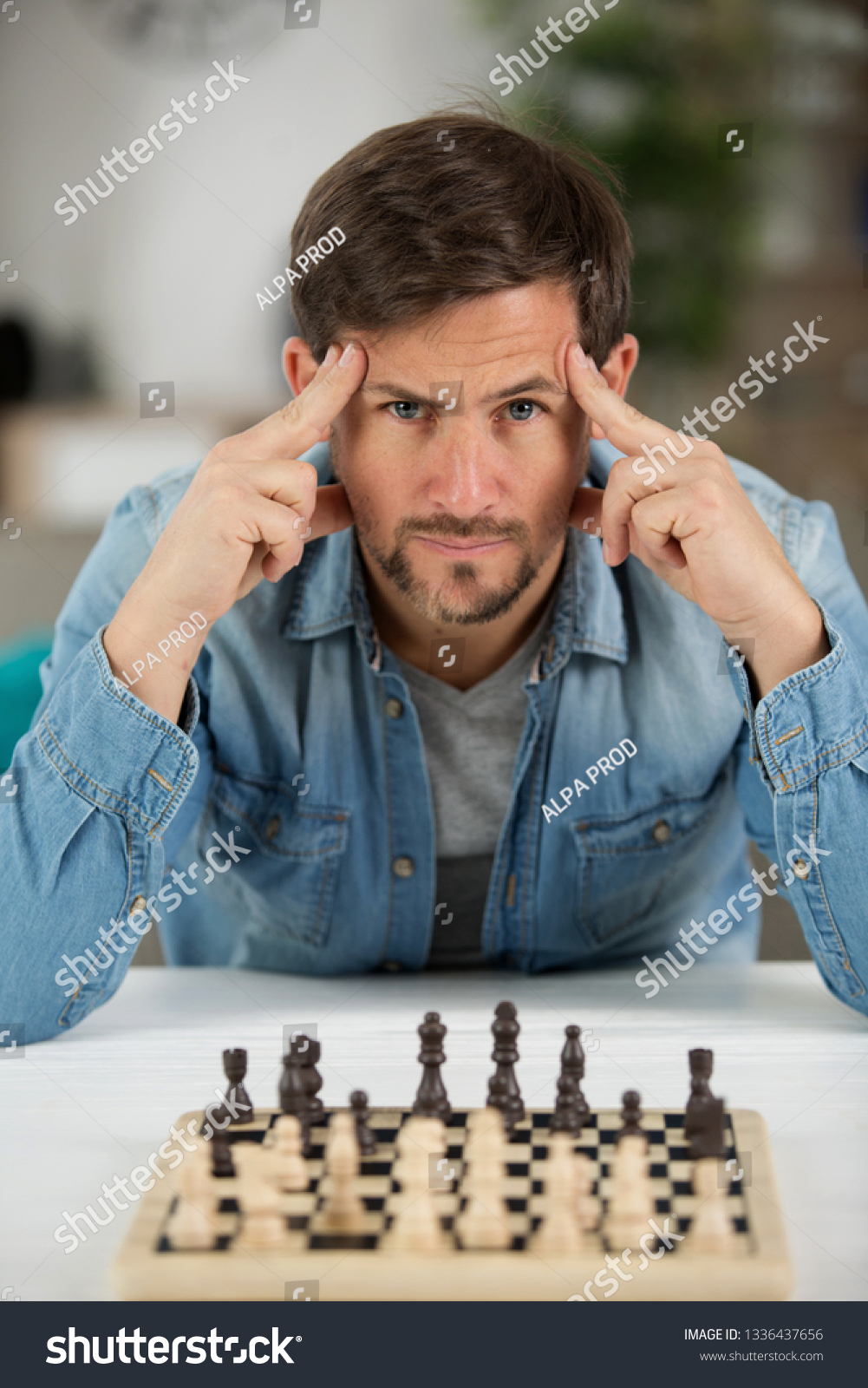 man unsure about chess match #1336437656