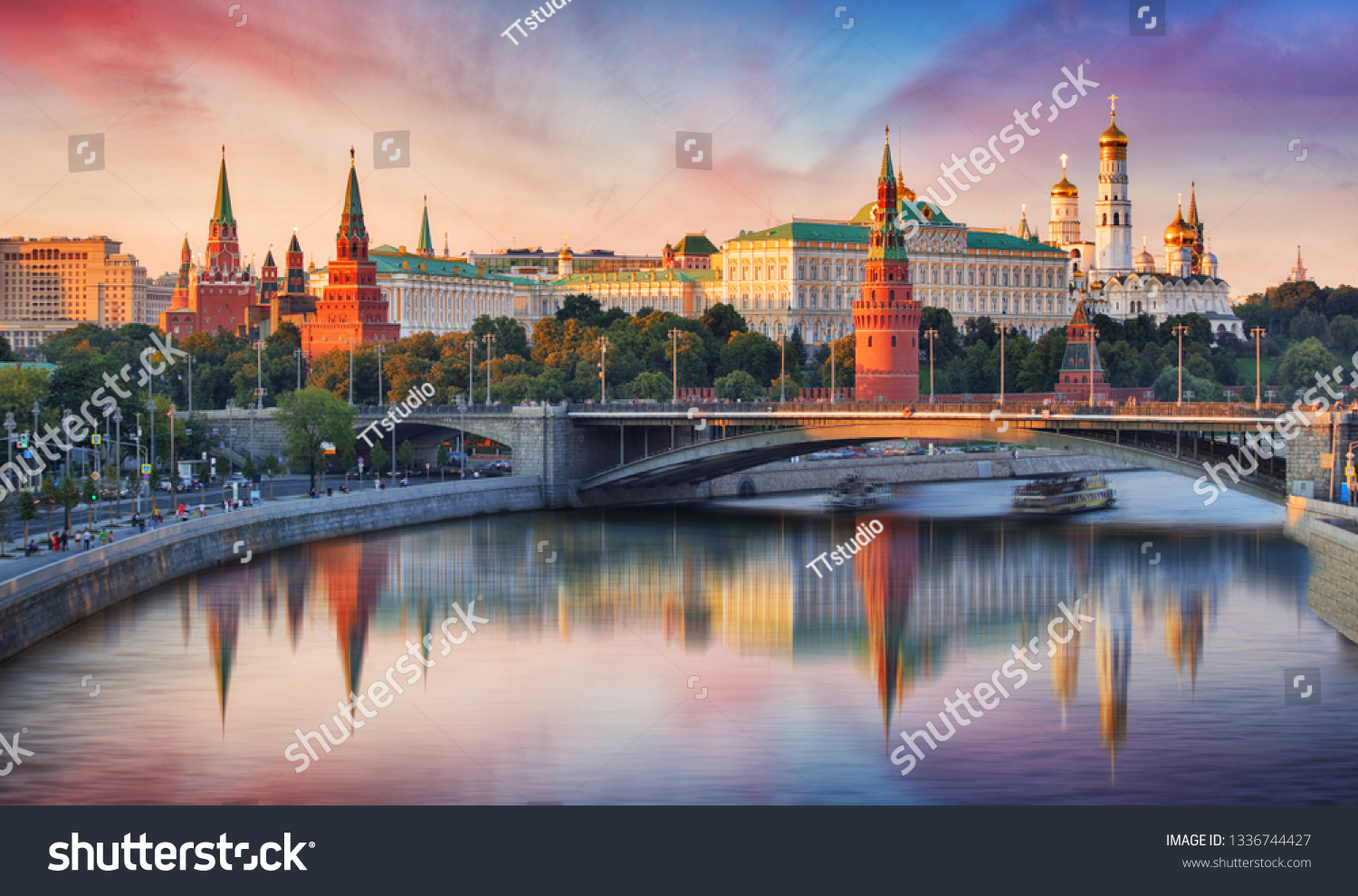Moscow, Kremlin and Moskva River, Russia #1336744427