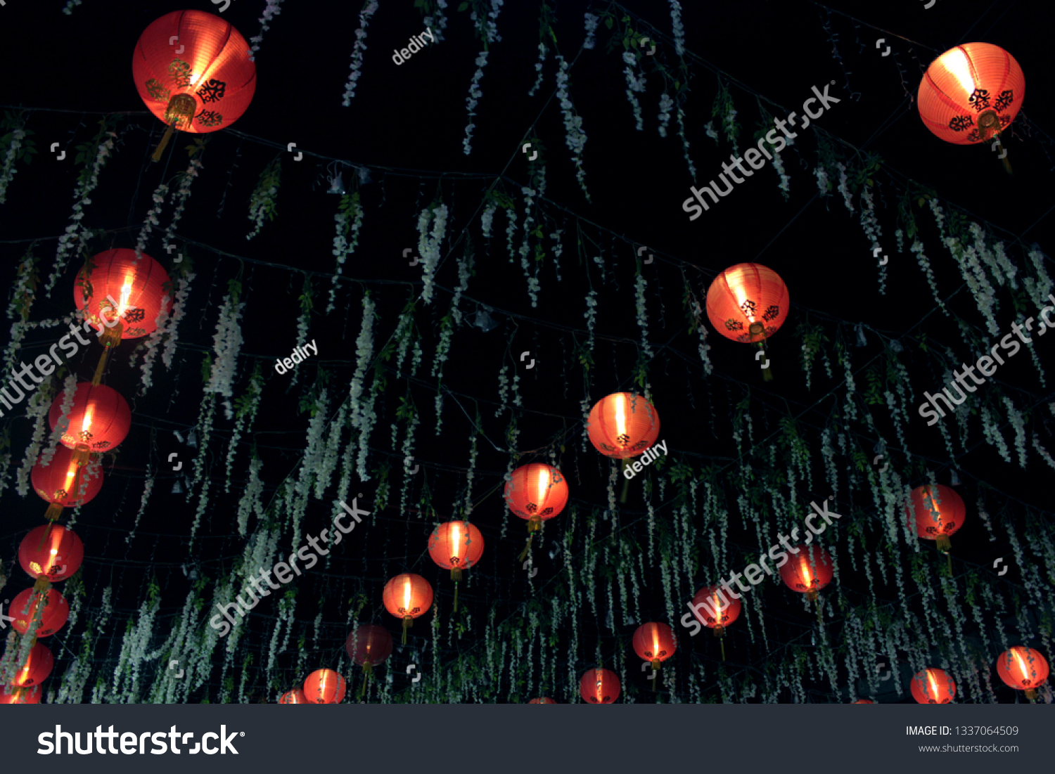 Decorative lantern. Lantern Festival. #1337064509