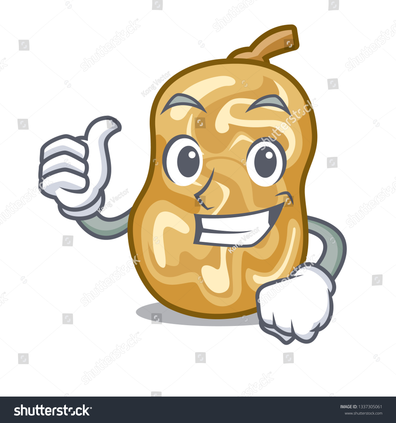 Thumbs up raisins isolated with in the mascot - Royalty Free Stock ...