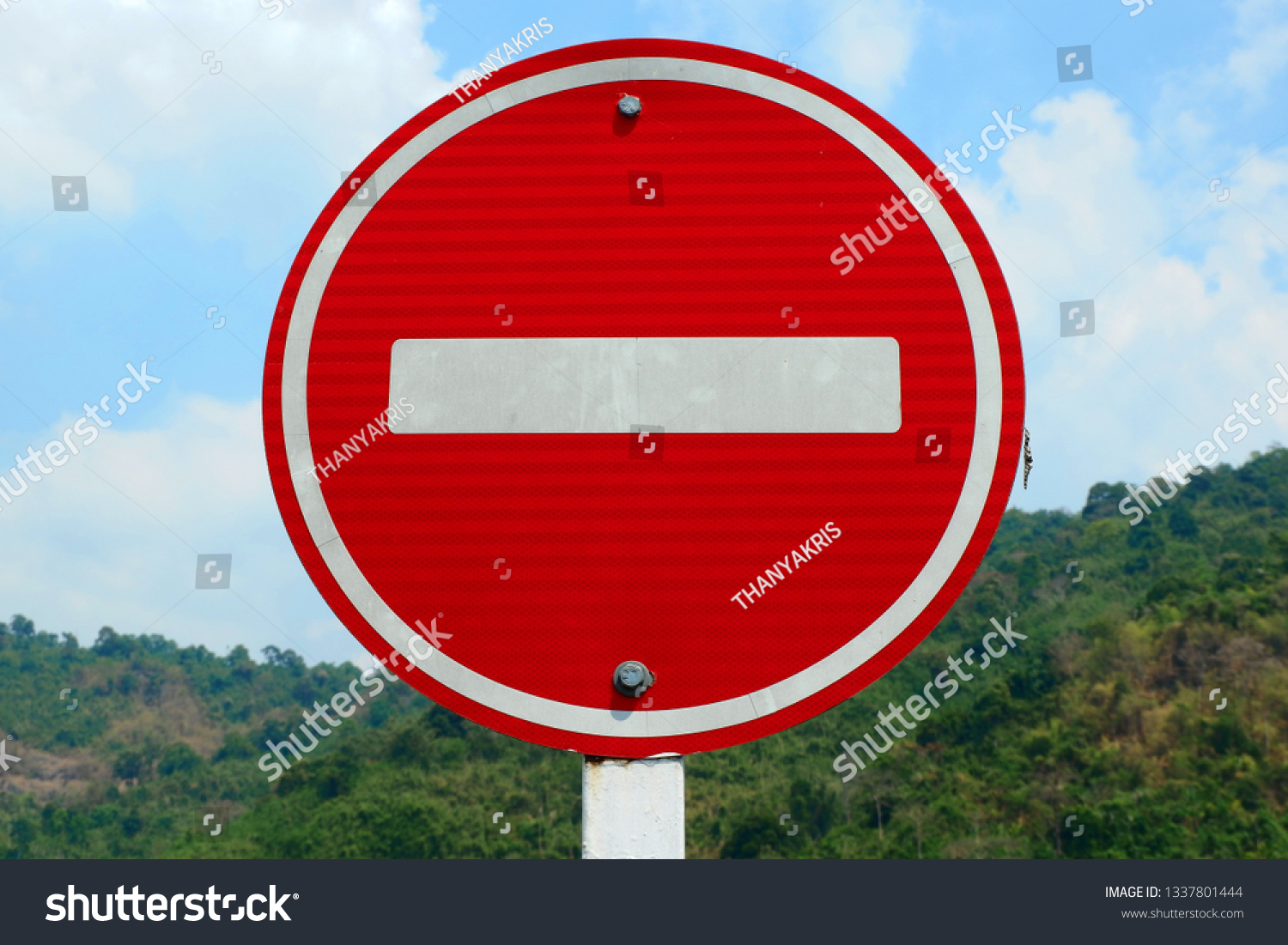 Traffic sign, Prohibited sign  #1337801444