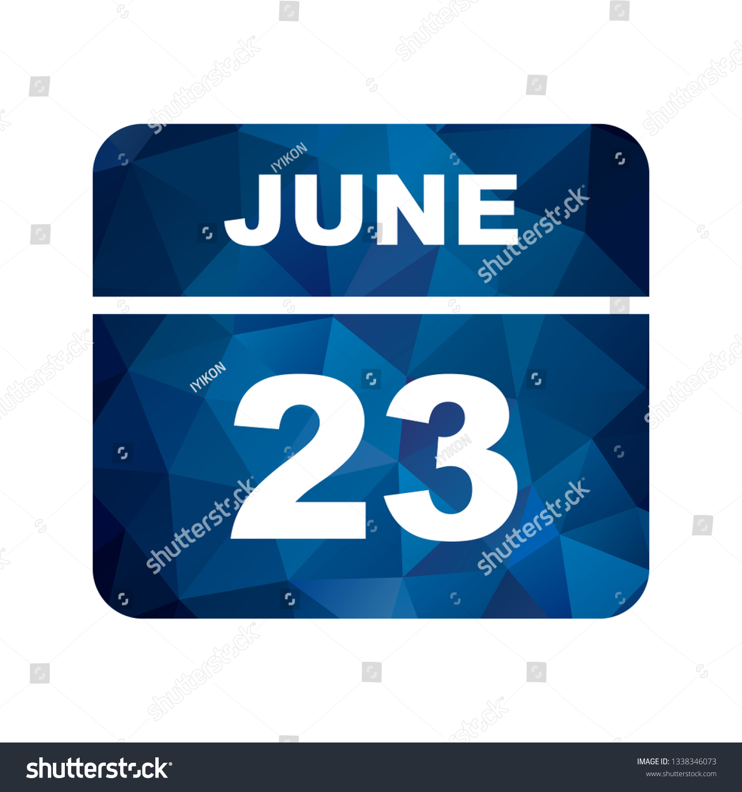 Calendar June Icon - Royalty Free Stock Vector 1338346073 - Avopix.com