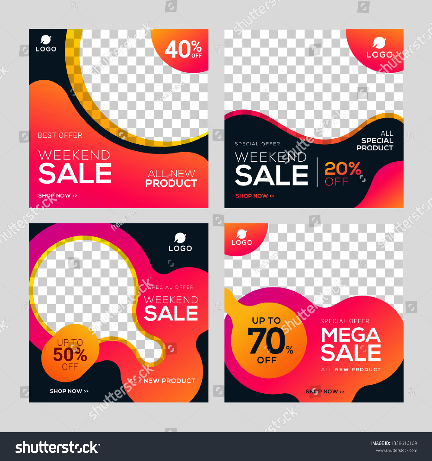 Editable Post Template Social Media Banners for Digital Marketing #1338616109