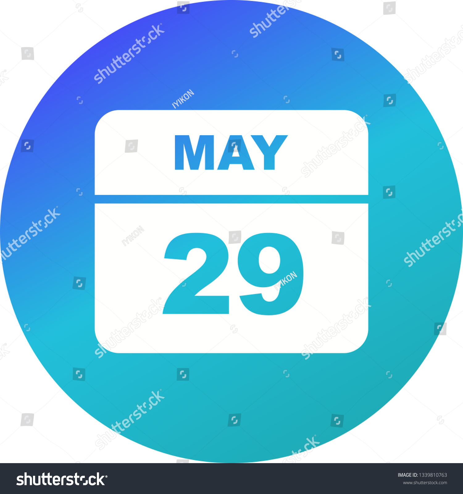 May 29th Date on a Single Day Calendar Royalty Free Stock Photo