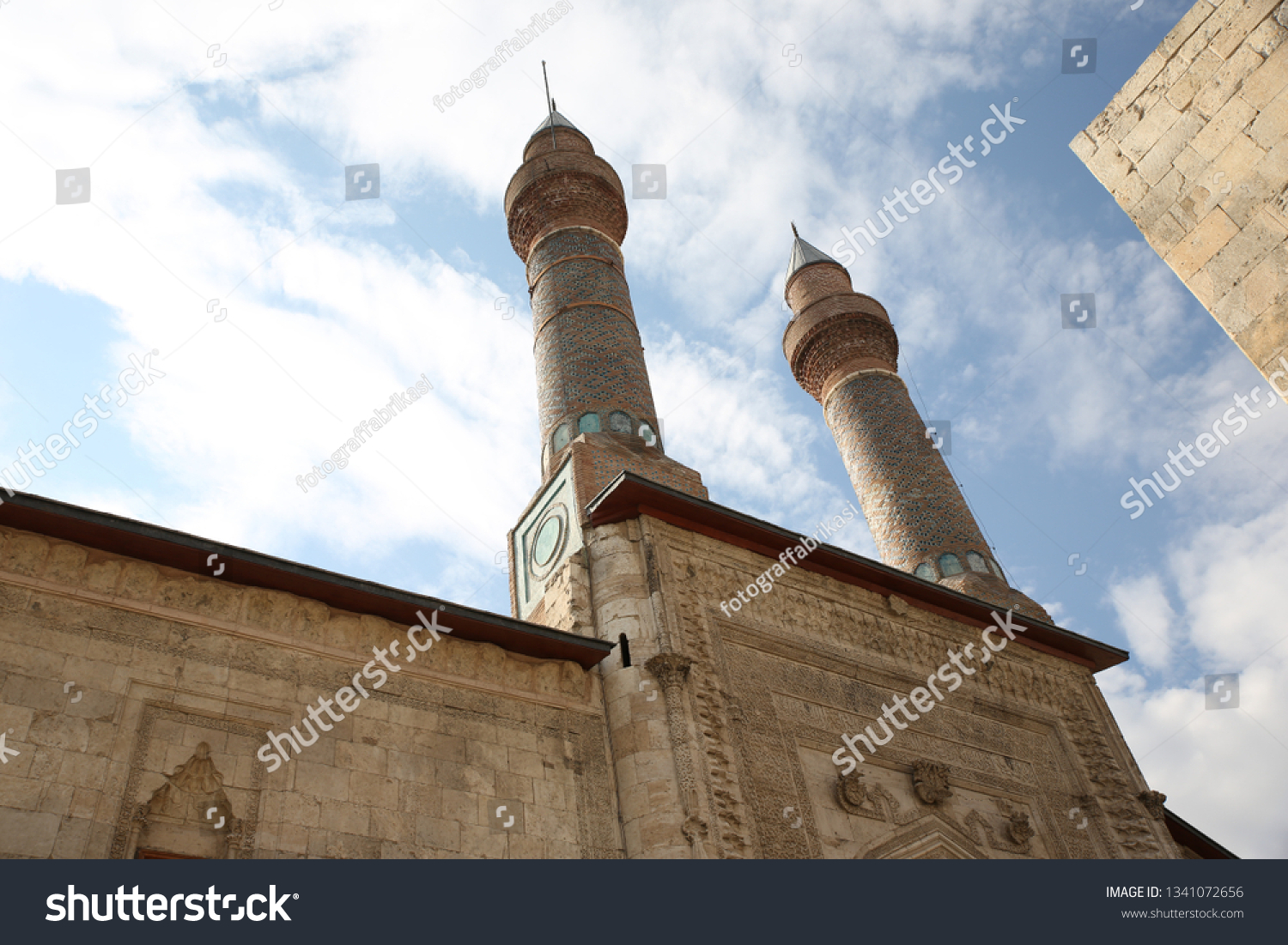 Double Minarets, Sivas, Turkey  (The texts on the walls are texts taken from the holy book.) #1341072656