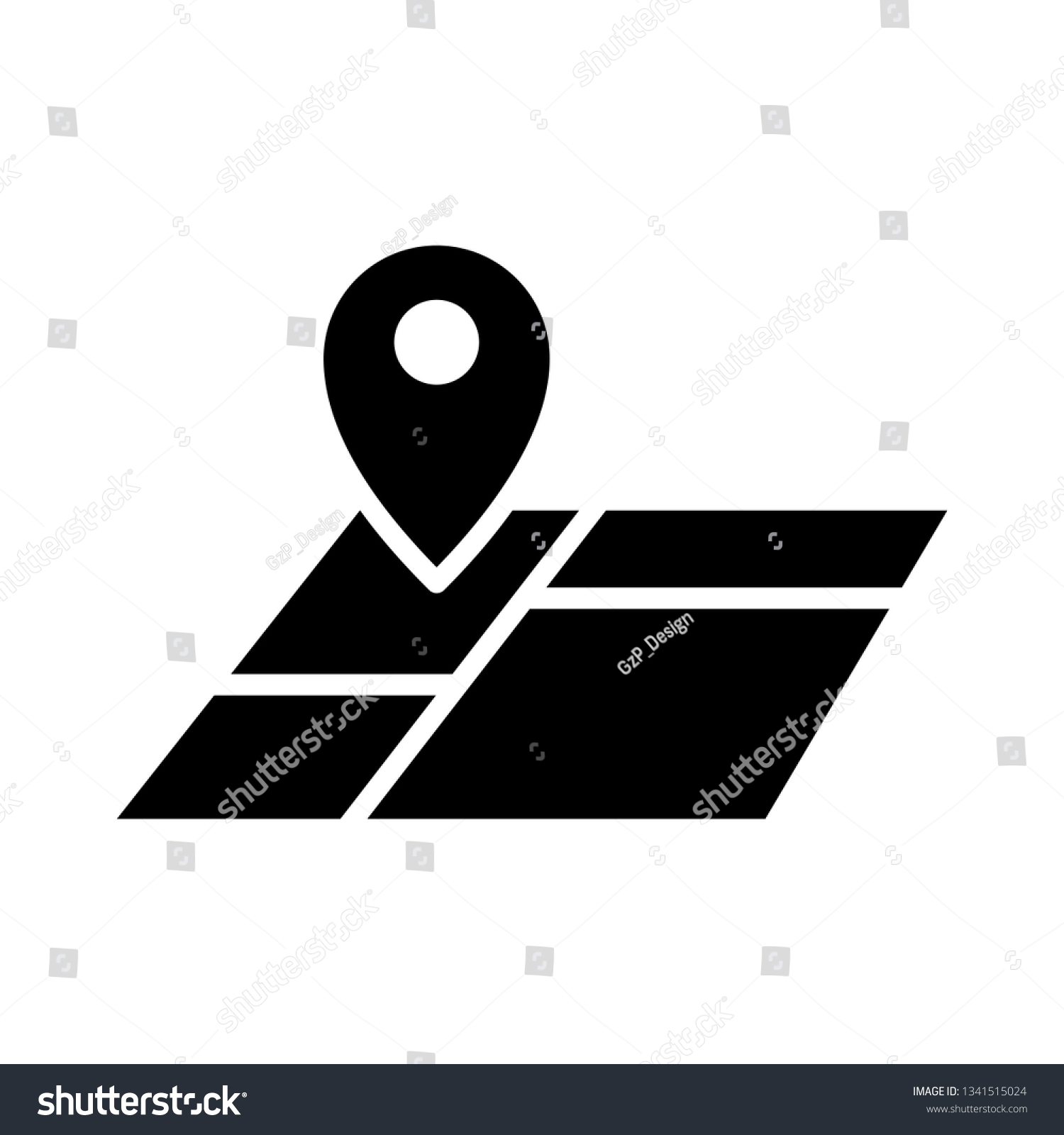 land on map icon #1341515024