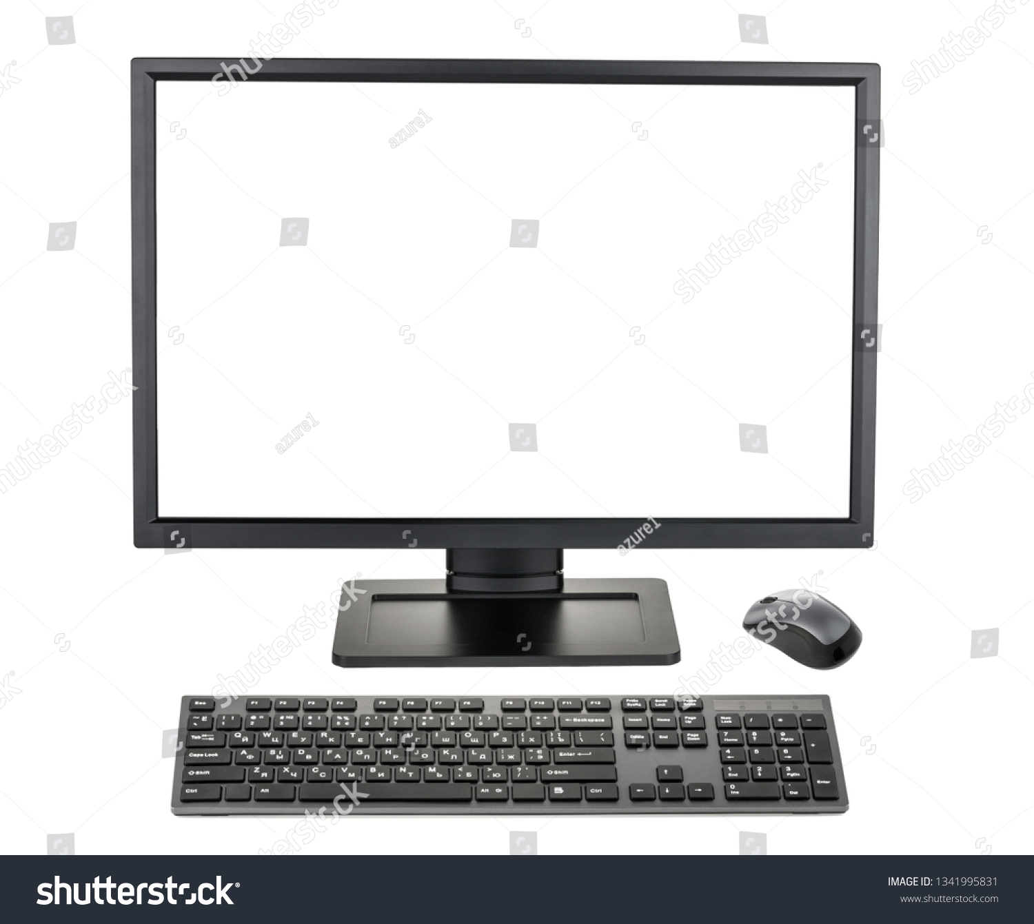 Desktop PC. Desktop computer isolated without shadow #1341995831