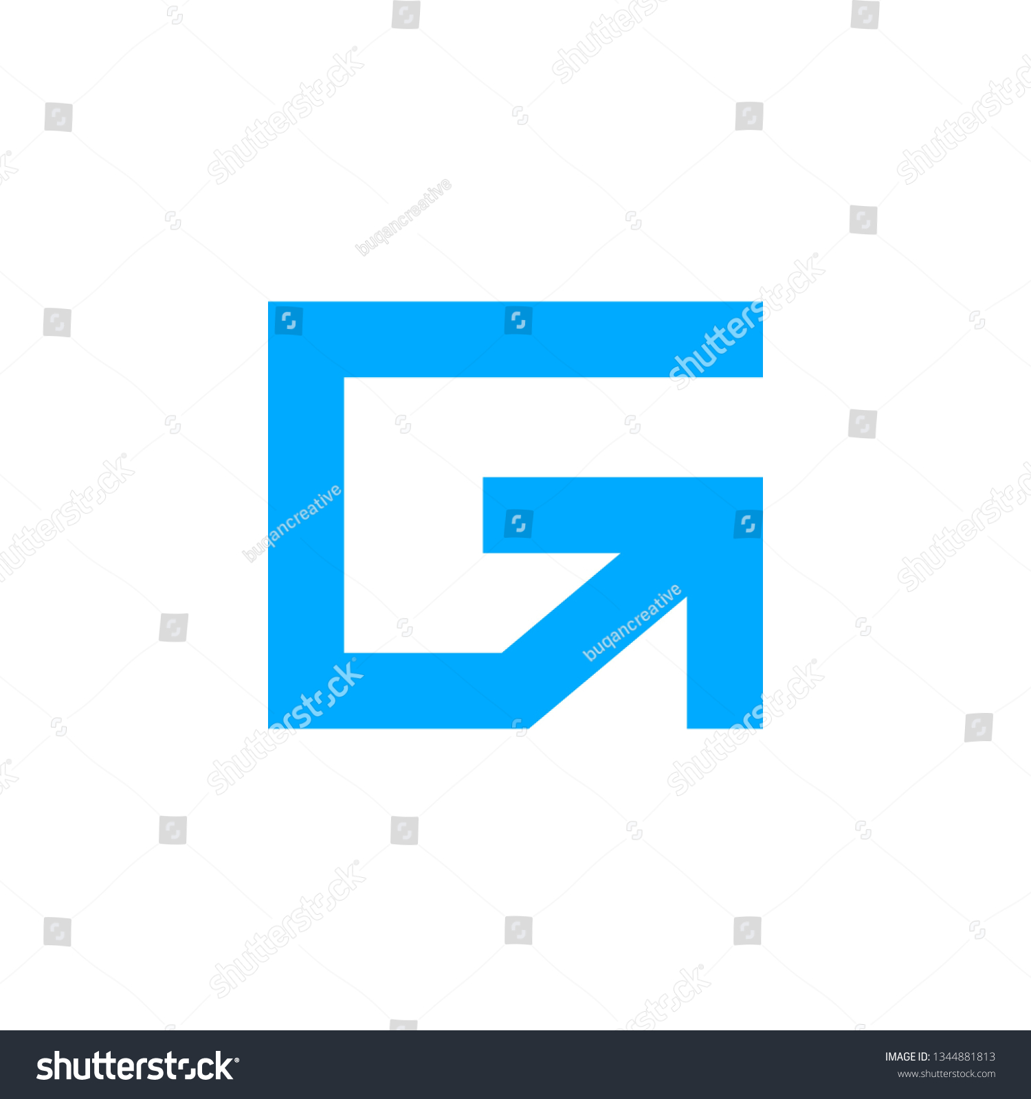 Simple letter G arrow logo design . modern - Royalty Free Stock Vector ...