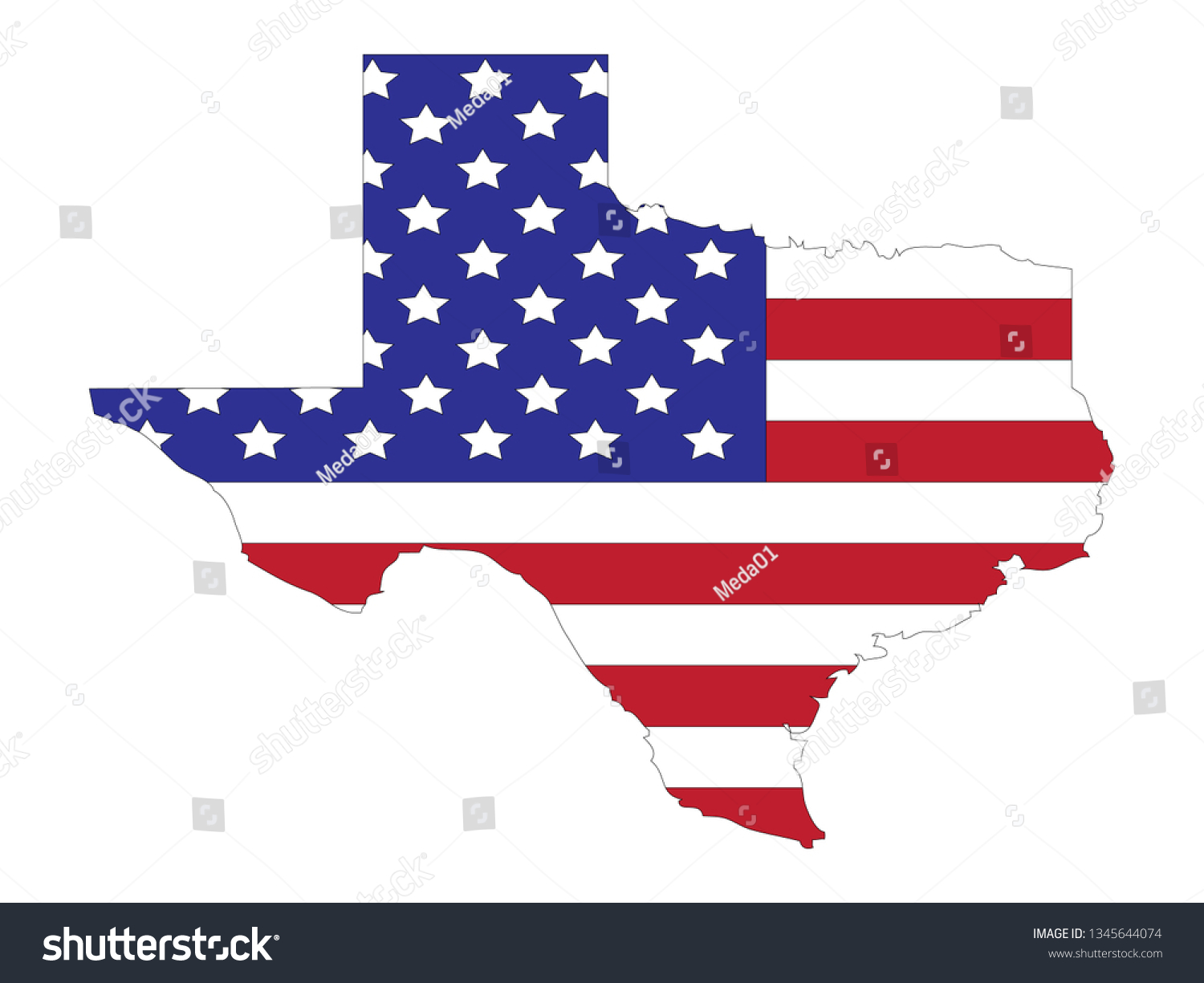 vector file of texas usa map with flag - Royalty Free Stock Vector ...