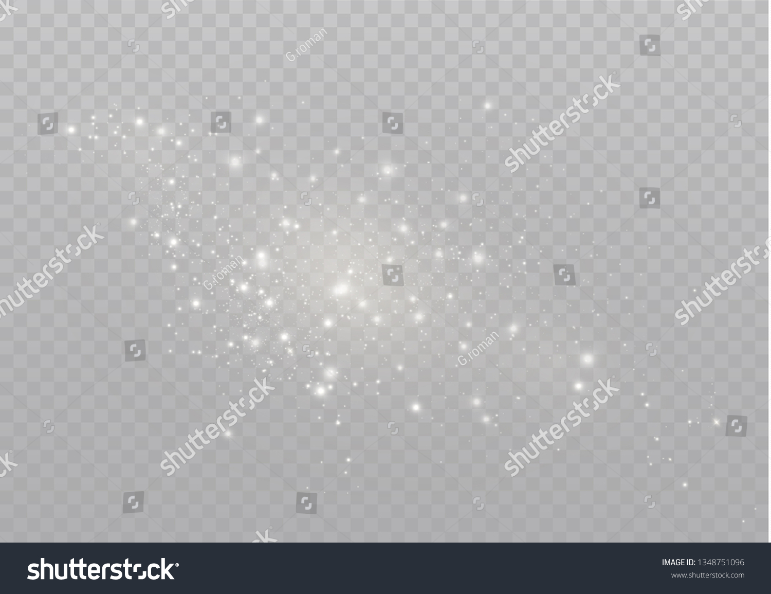 White sparks glitter special light effect.  #1348751096