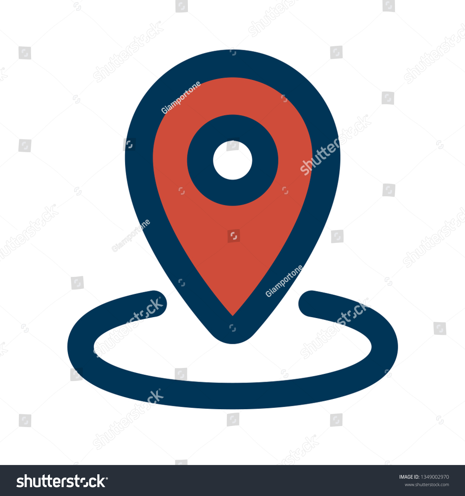 Map pin icon, location symbol Royalty Free Stock Vector 1349002970
