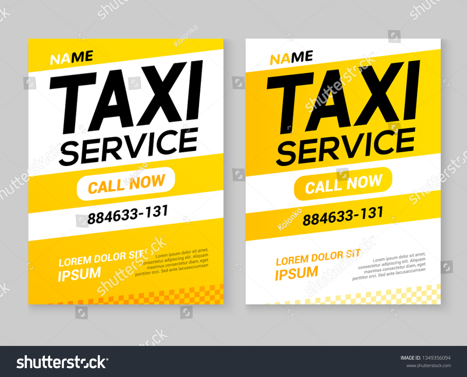 Taxi service flyer layout template. Taxi car - Royalty Free Stock ...