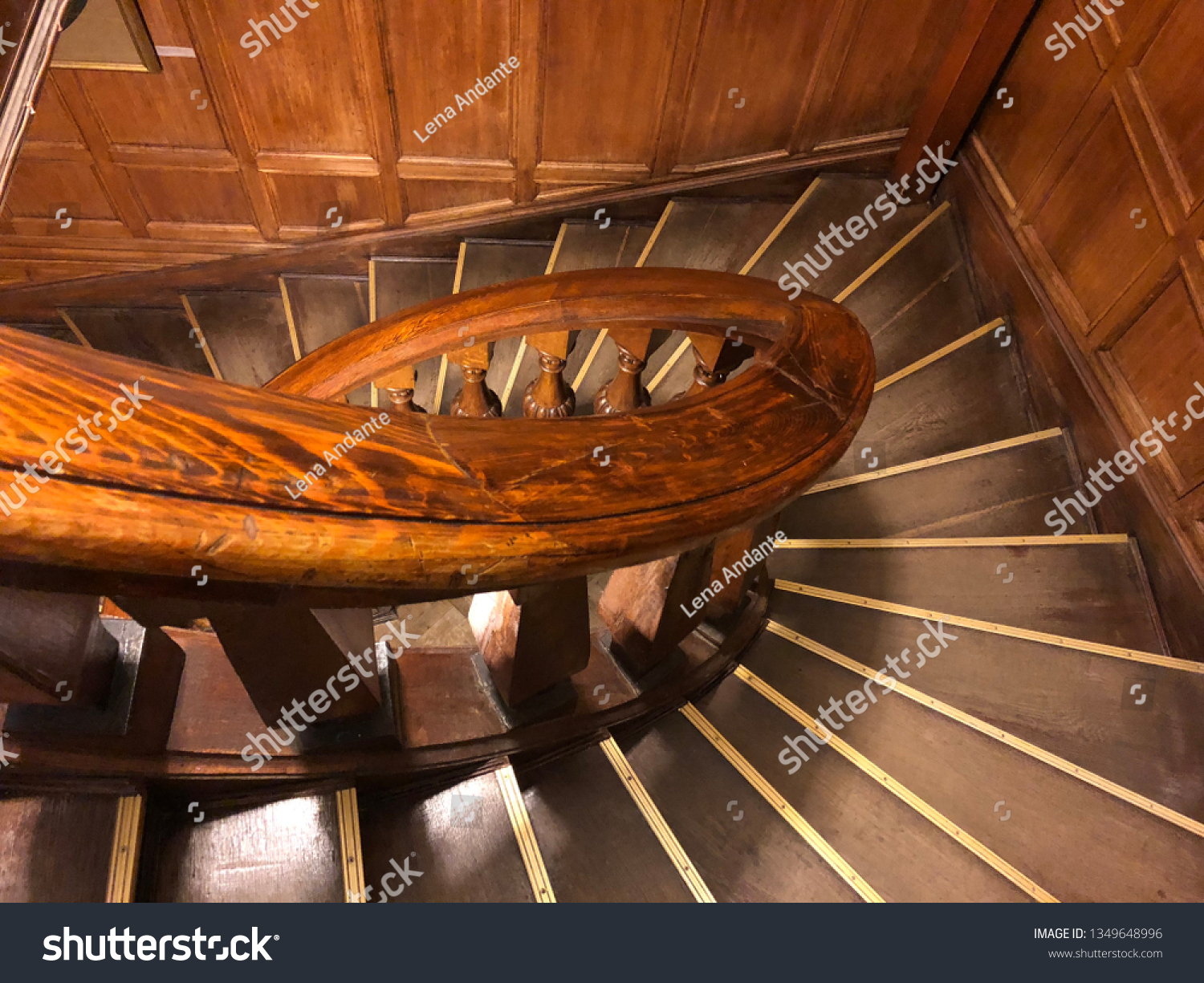 Wooden Spiral Staircase #1349648996