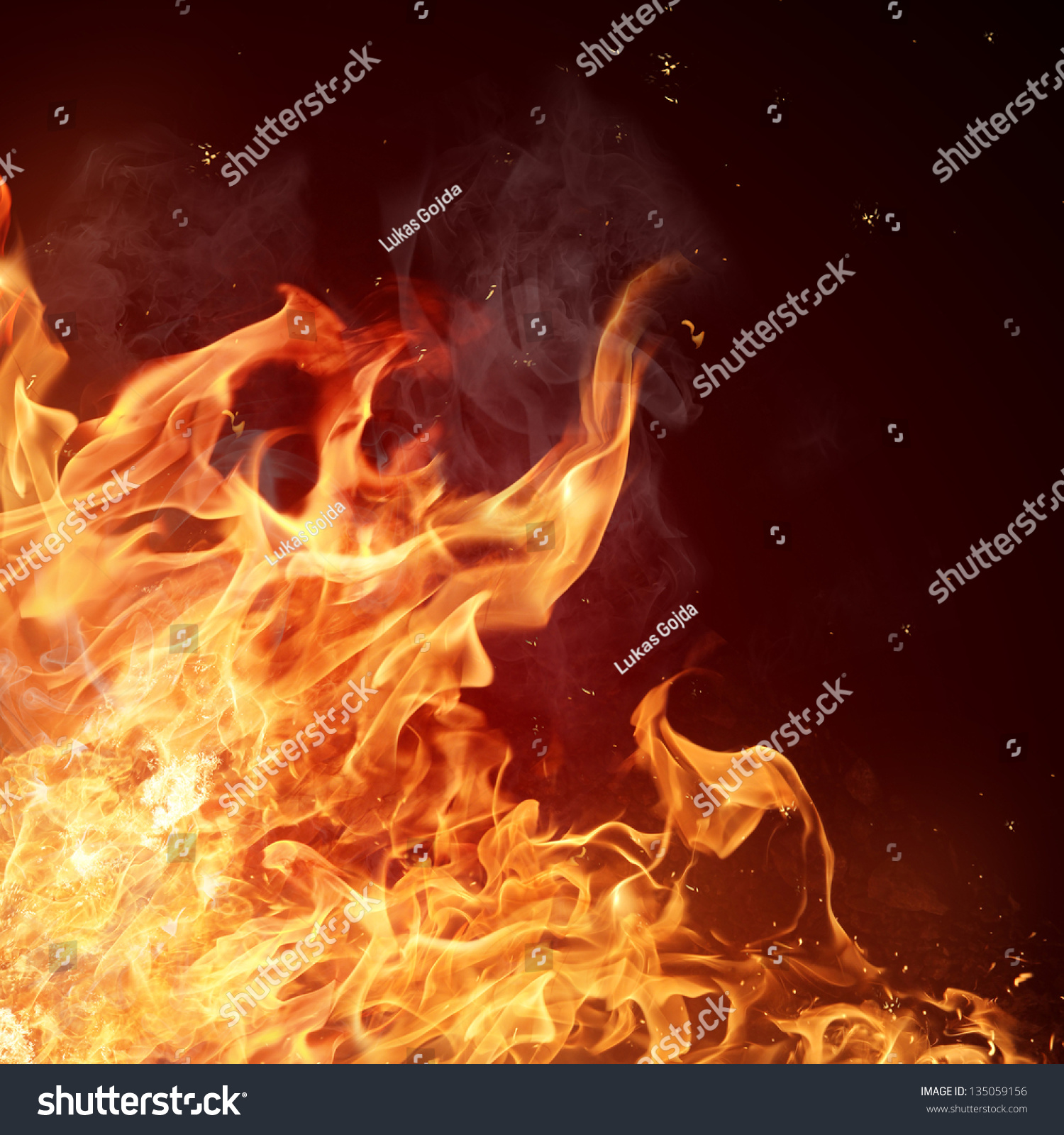 Fire flames background #135059156