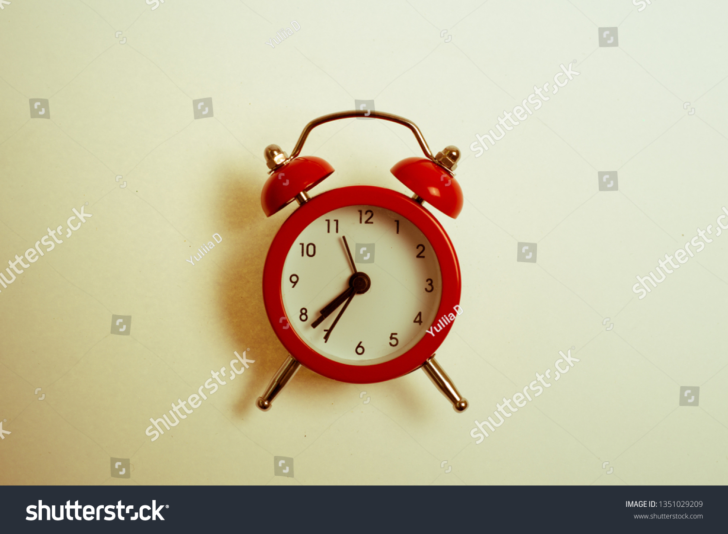 Retro oclock retro clock vintage color tone.  #1351029209
