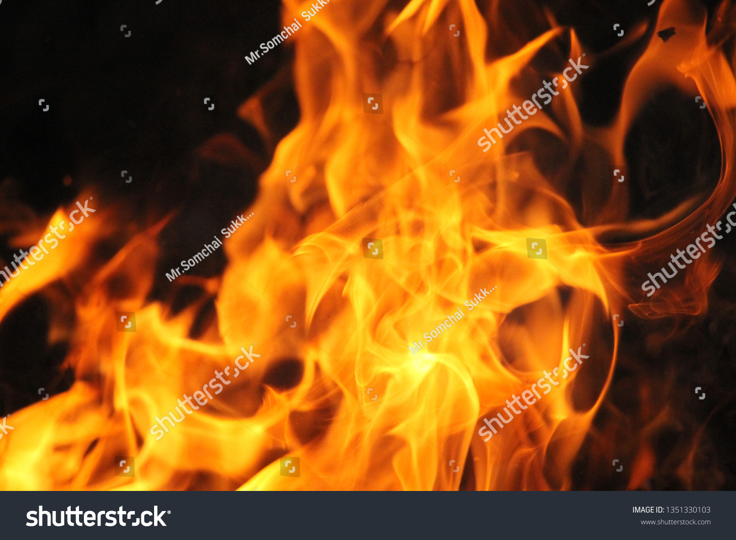 Blurrd Blaze fire flame texture background. #1351330103