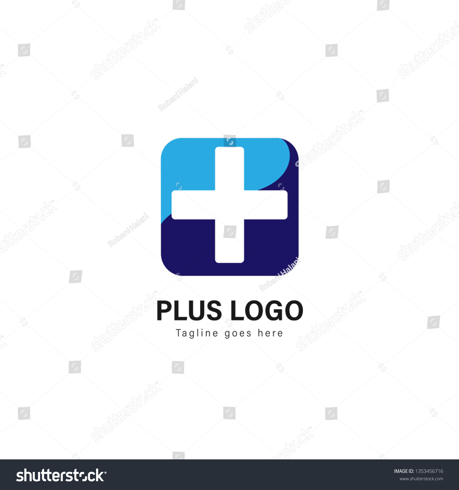 Medic logo template design. Medic logo with modern frame isolated on white background #1353456716
