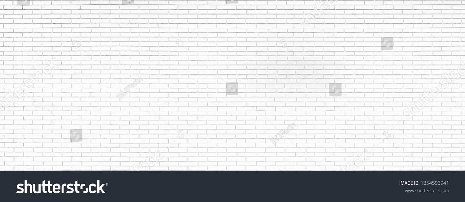 Close-up photos of white brick texture details background. House, shop, cafe and office design backdrop. Paint brickwork wall and copy space. #1354593941