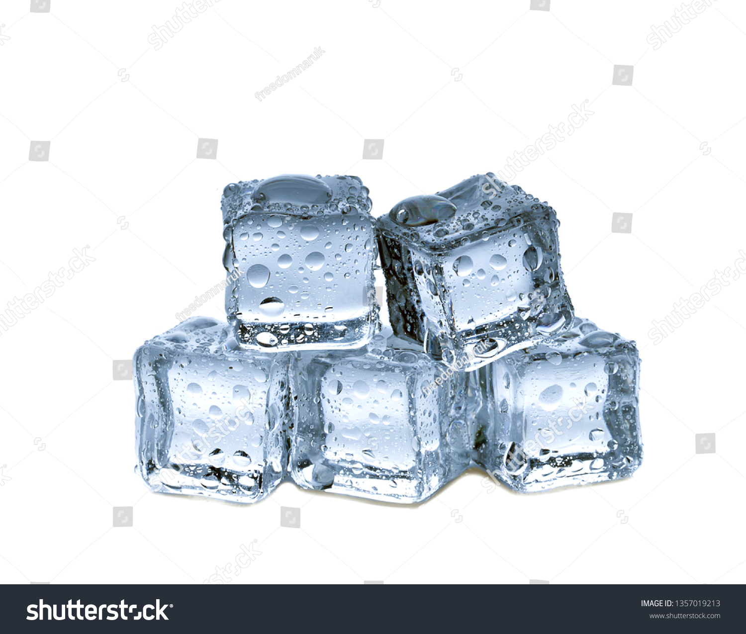 ice cubes on white background #1357019213