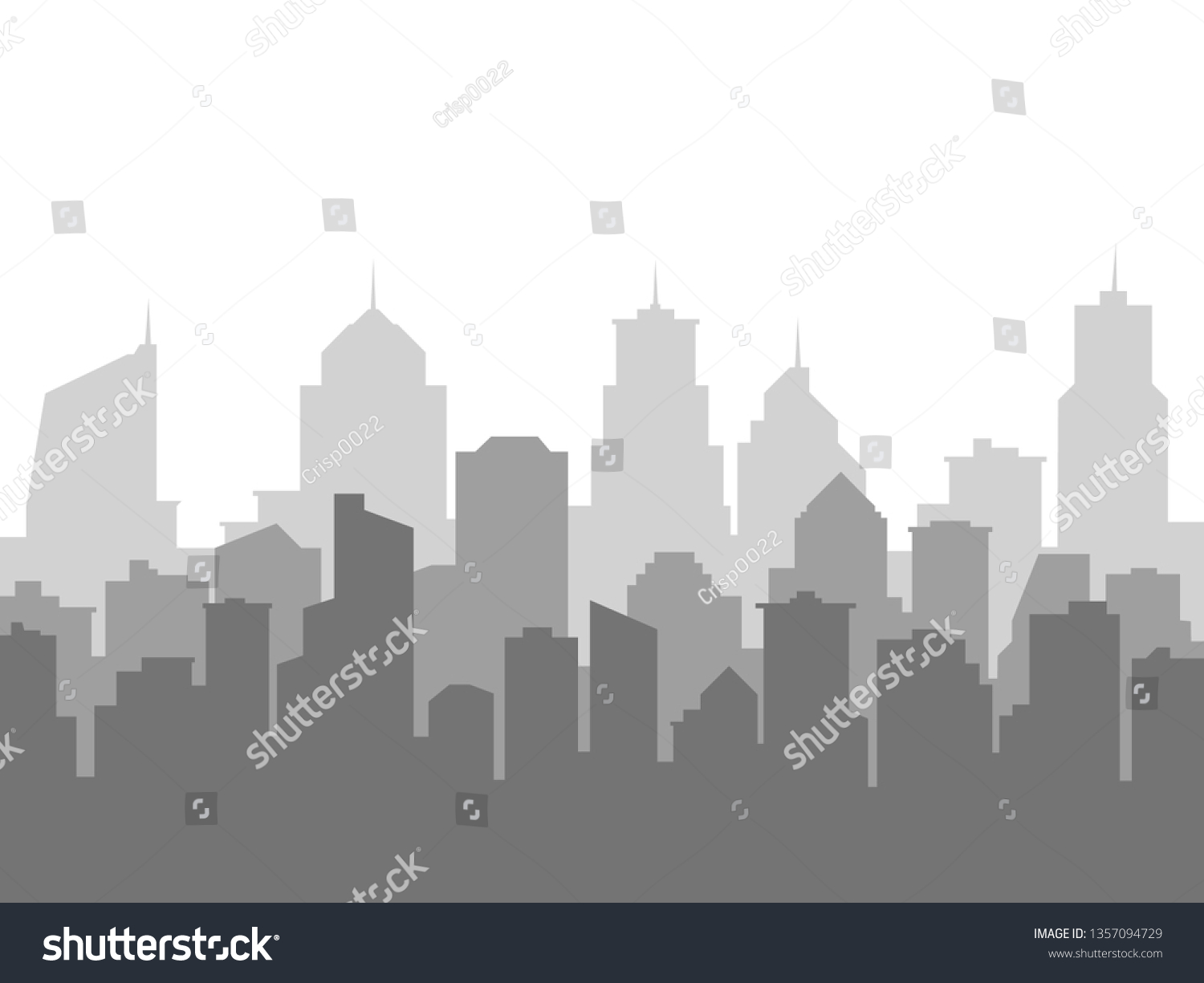 city background with buildings silhouettes - Royalty Free Stock Vector ...