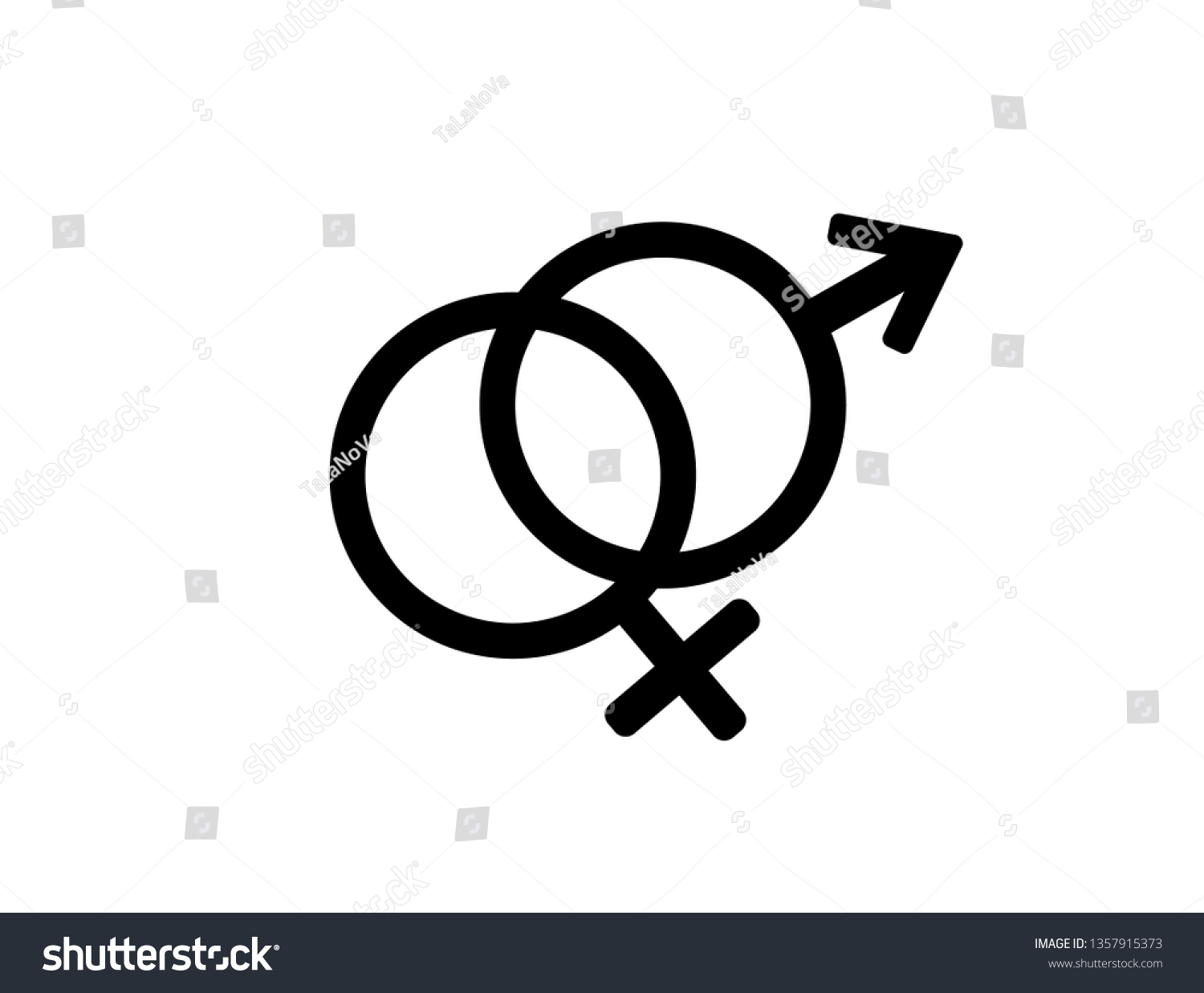 Female and male gender arrow sign man and woman - Royalty Free Stock ...