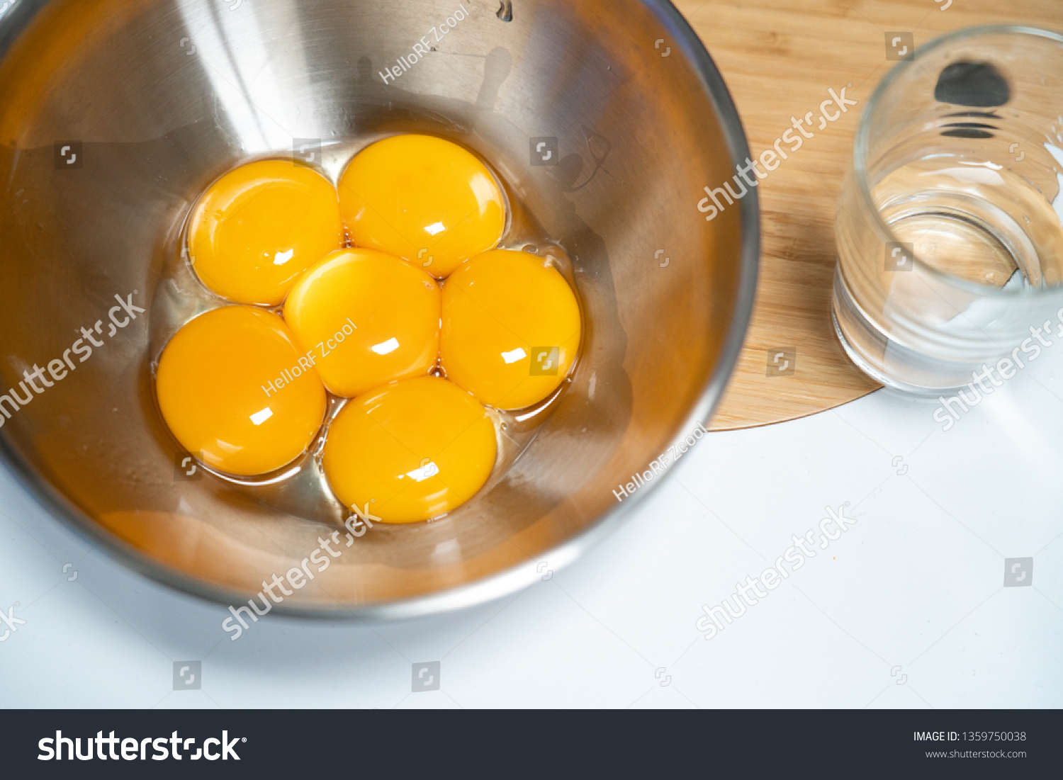 Raw raw egg yolk #1359750038
